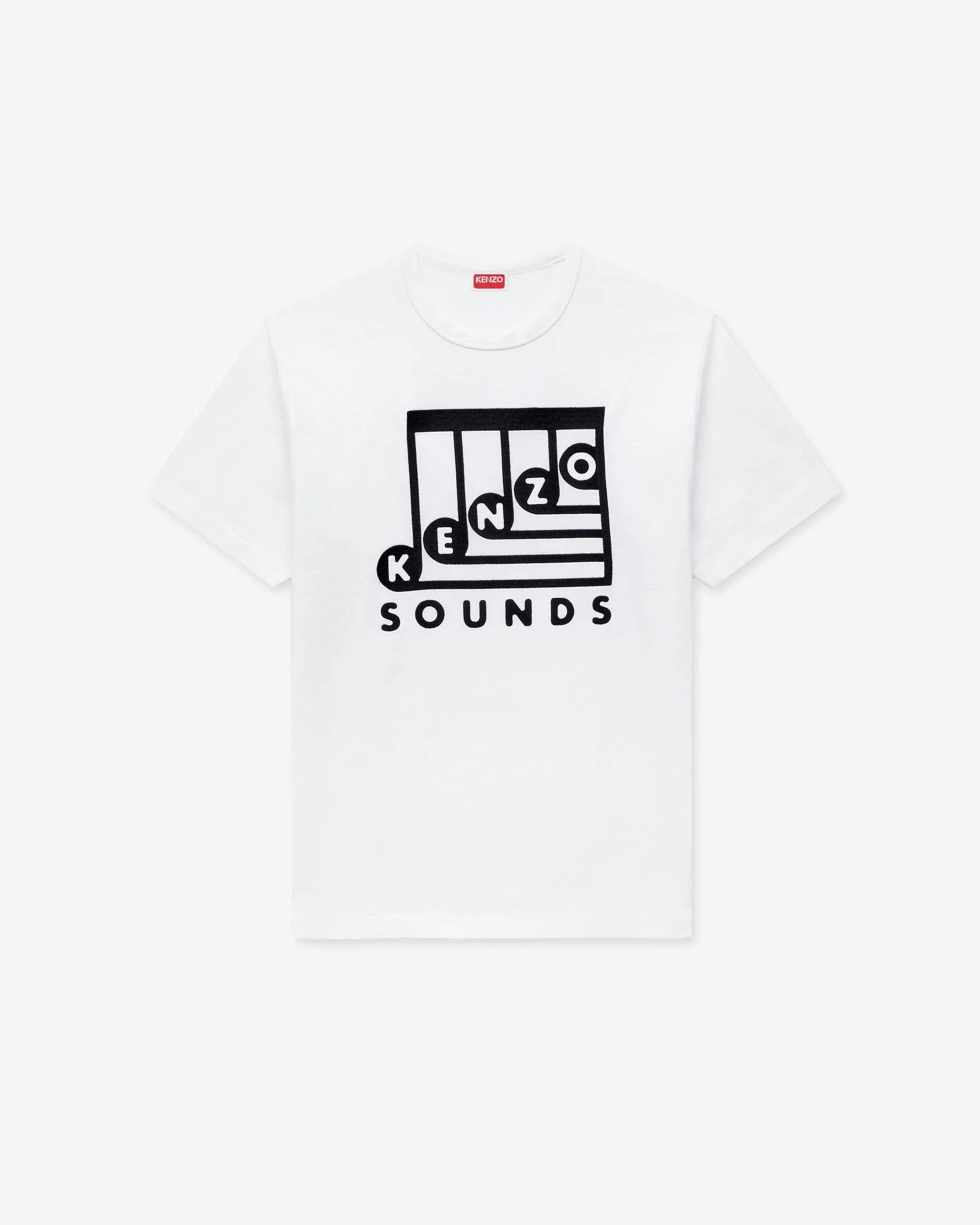 'KENZO Sounds' embroidered T-shirt in cotton - 1