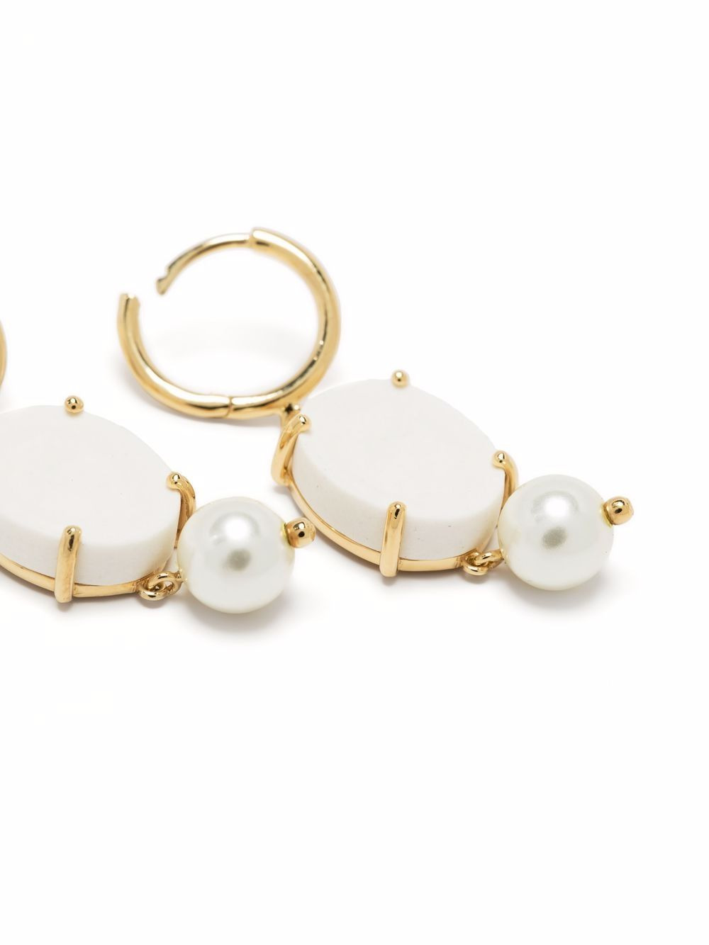 porcelain drop earrings - 3