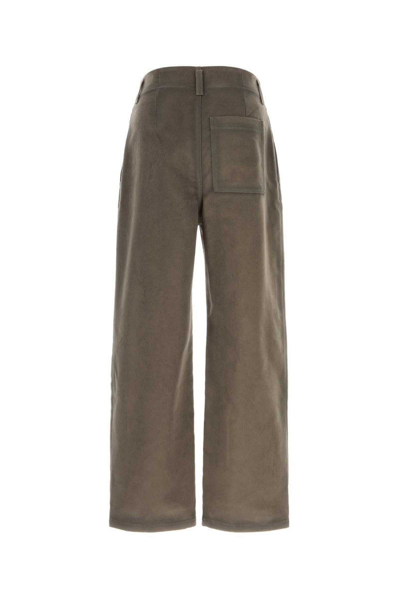 Loewe Mud Flannel Pant Khakibrown Exterior: Viscose Cotton Pantaloni outlook