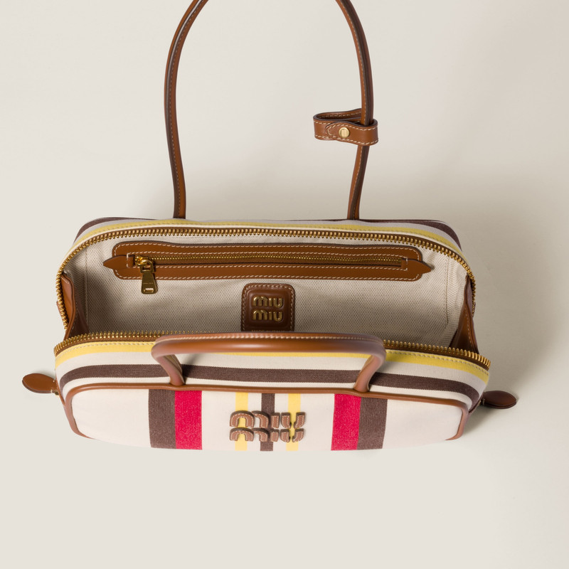 Beau canvas and leather bag 6