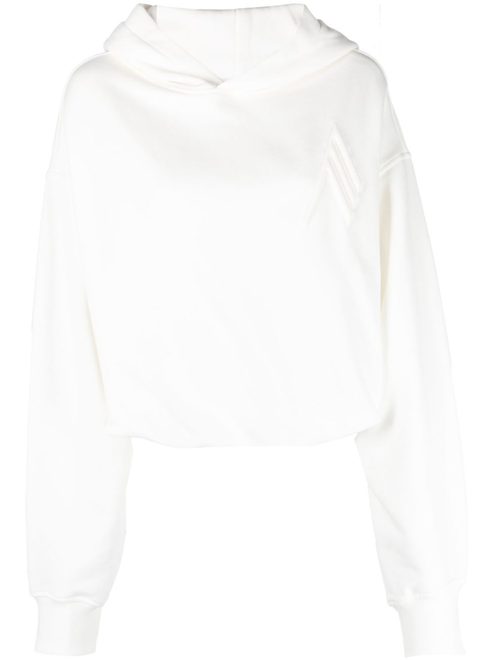 logo embossed hoodie - 1