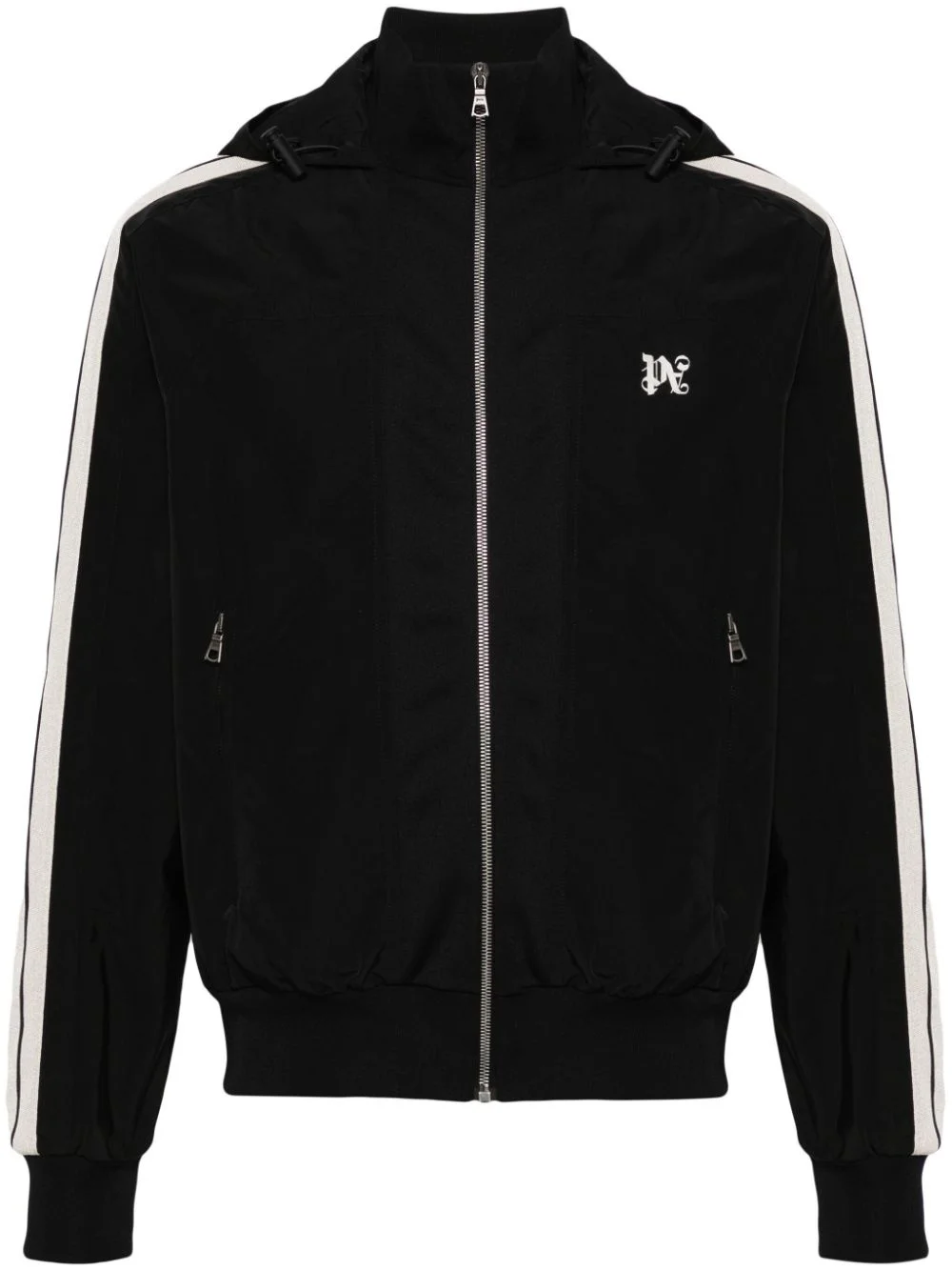 monogram-embroidered track jacket - 1