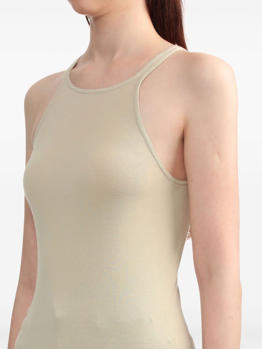 halterneck cotton tank top - 5