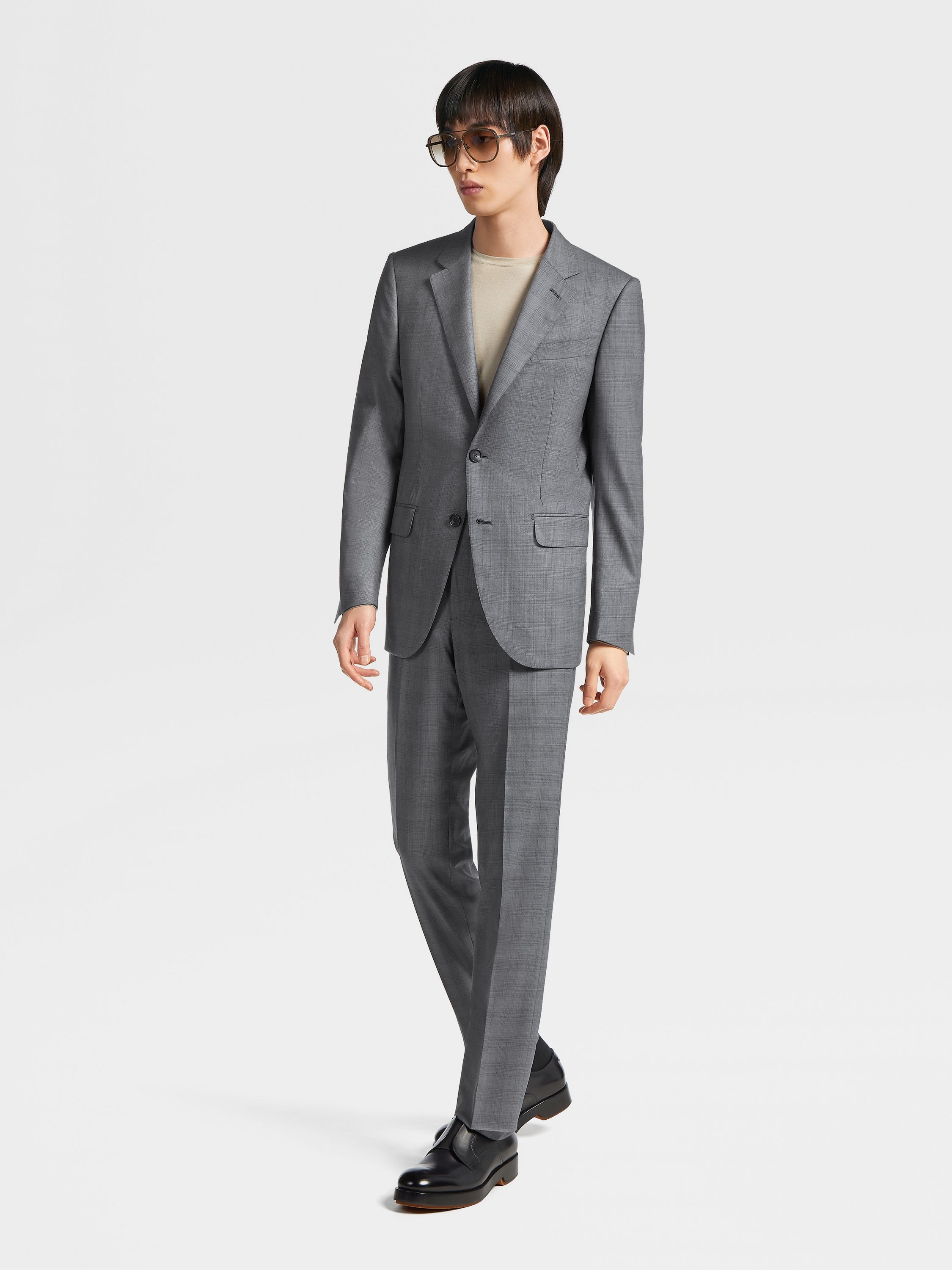 GREY CENTOVENTIMILA WOOL SUIT - 2