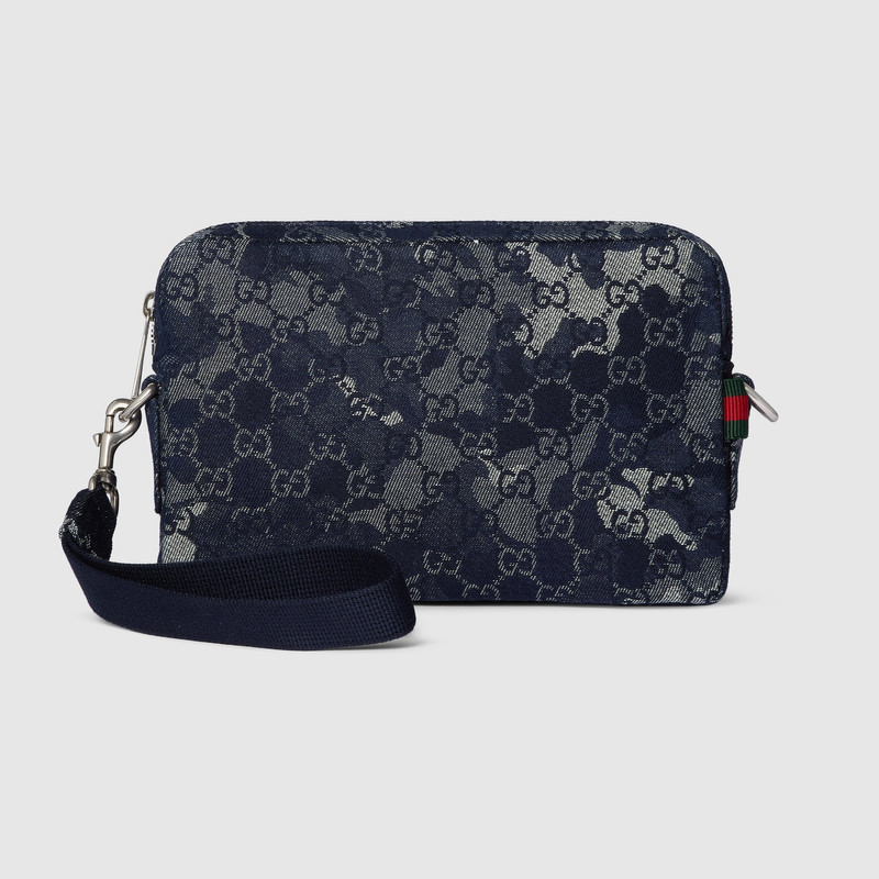 GG denim small crossbody bag 6