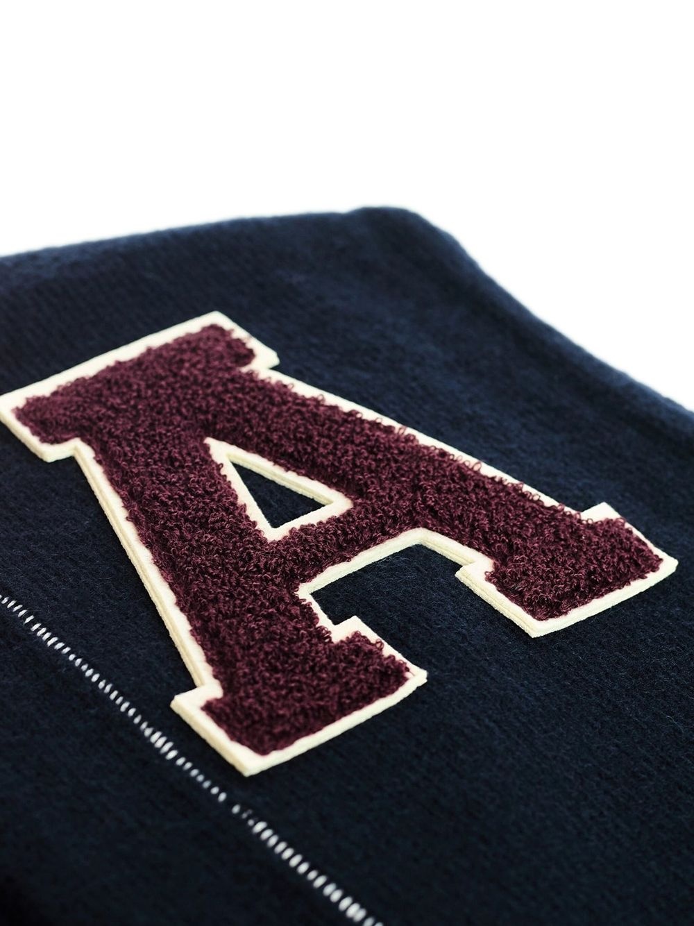 logo-appliqué scarf - 2