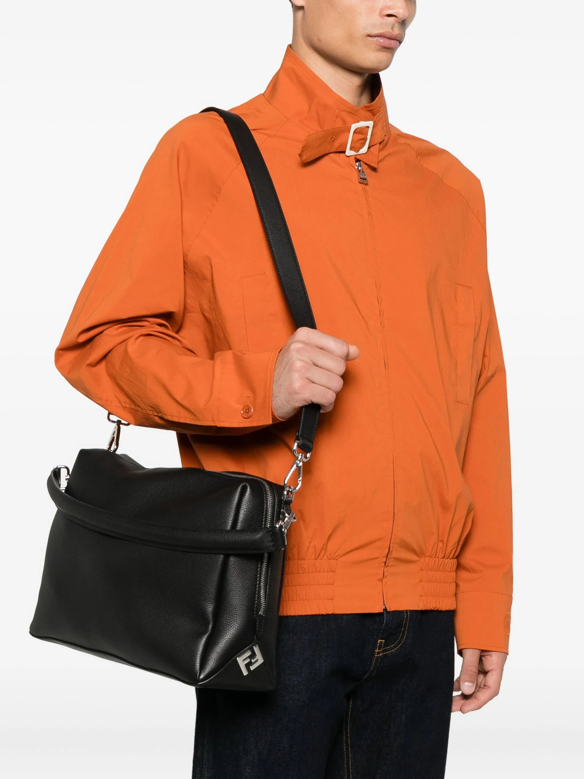 Fendi Large Lui Palladium-logo Zip Shoulder Bag - 2