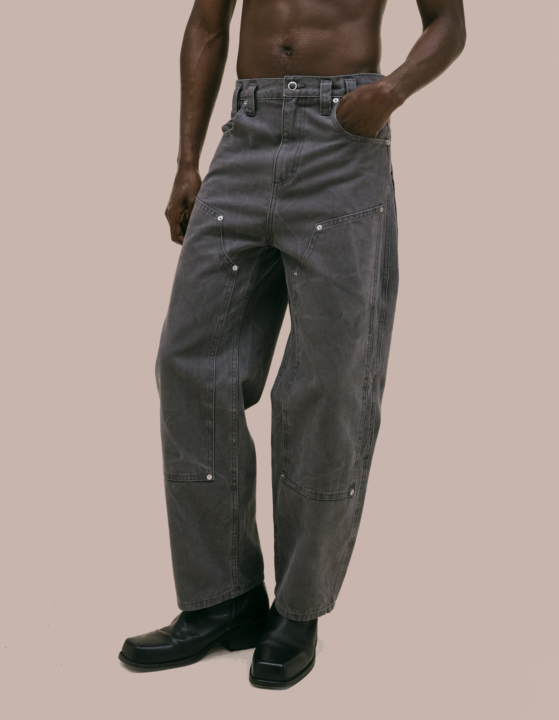 DOUBLE KNEE BAGGY JEAN - 3