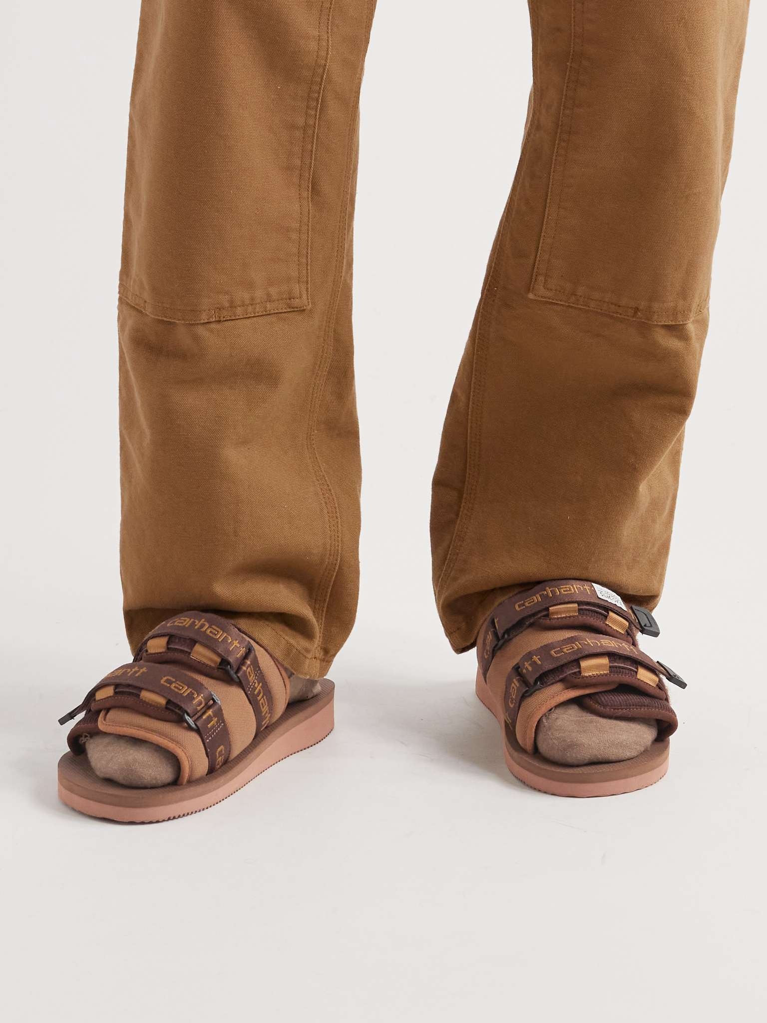 + Carhartt WIP Moto-VCHT Logo-Jacquard, Canvas and Corduroy Slides - 3