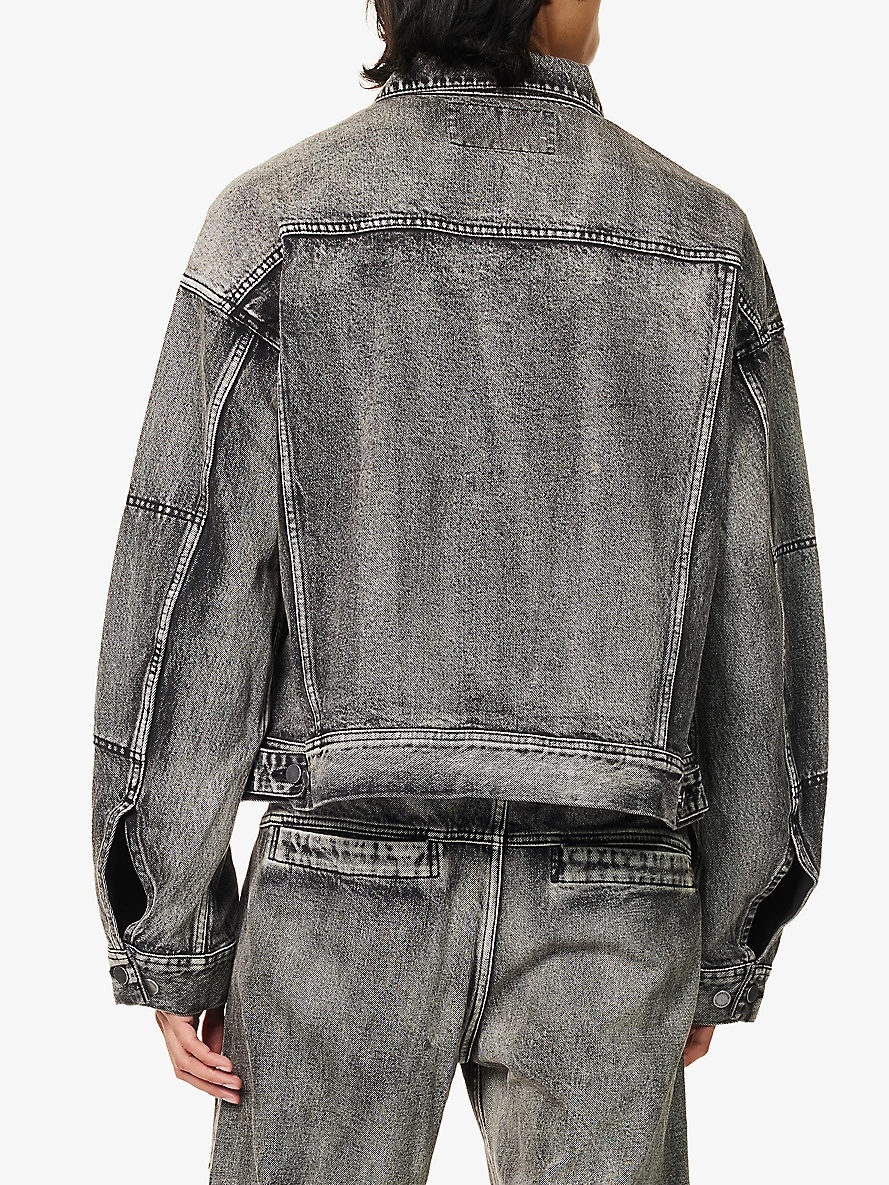 Gem acid-wash regular-fit denim jacket - 4