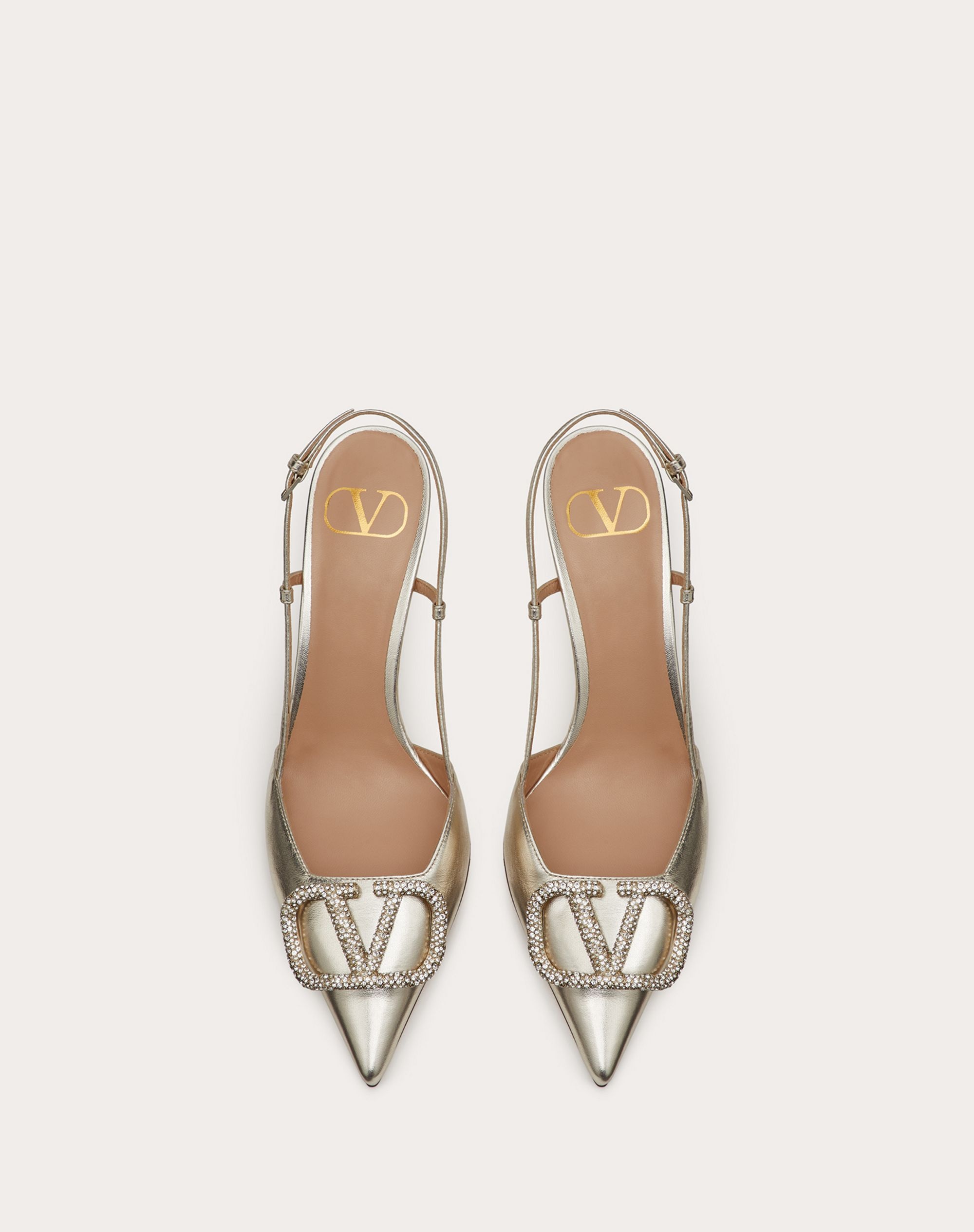 VLogo Glow Laminated Nappa Slingback Pump 80 mm / 3.15 in. - 10