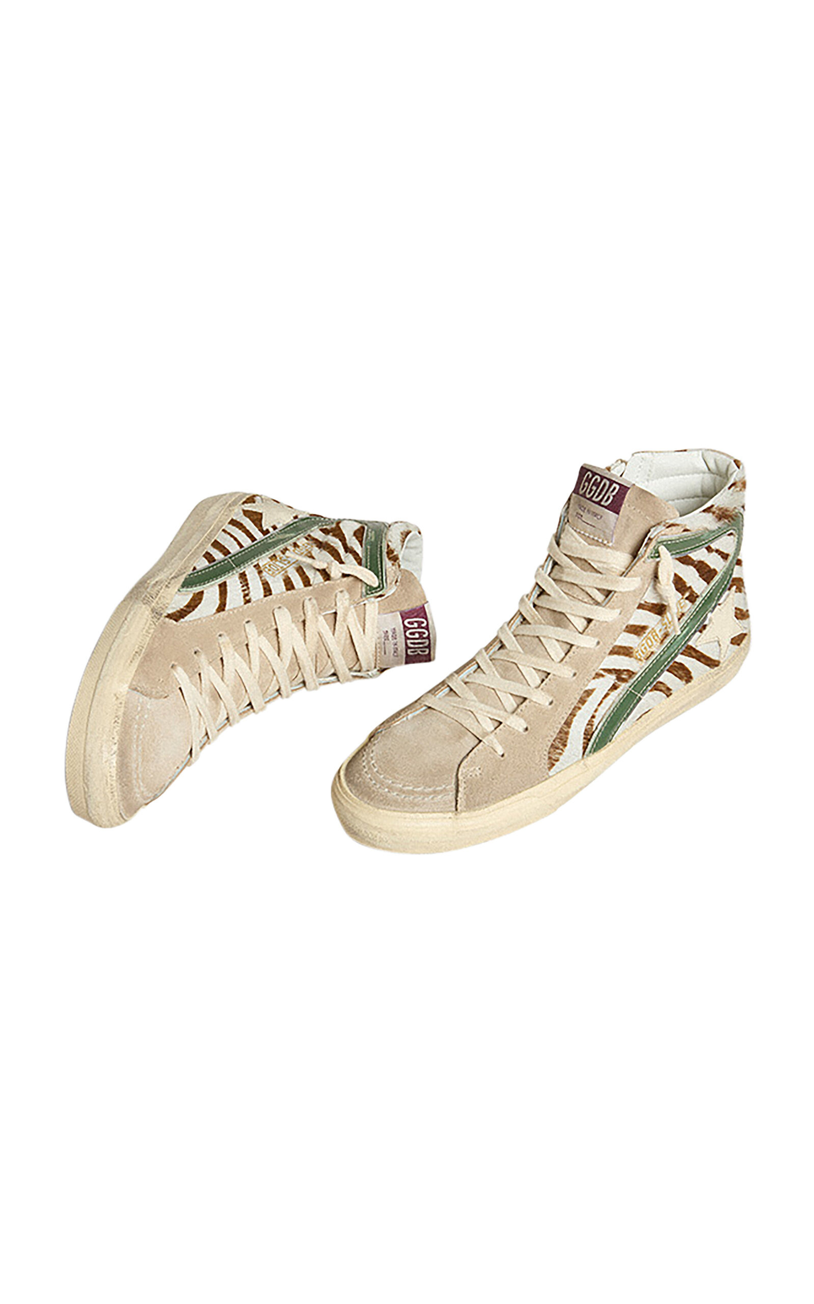Slide Calf Hair High-Top Sneaker multi - 3
