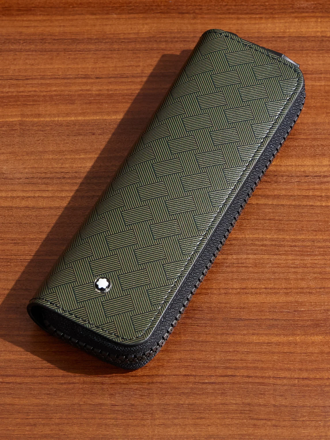 Textured-Leather Pen Pouch - 1