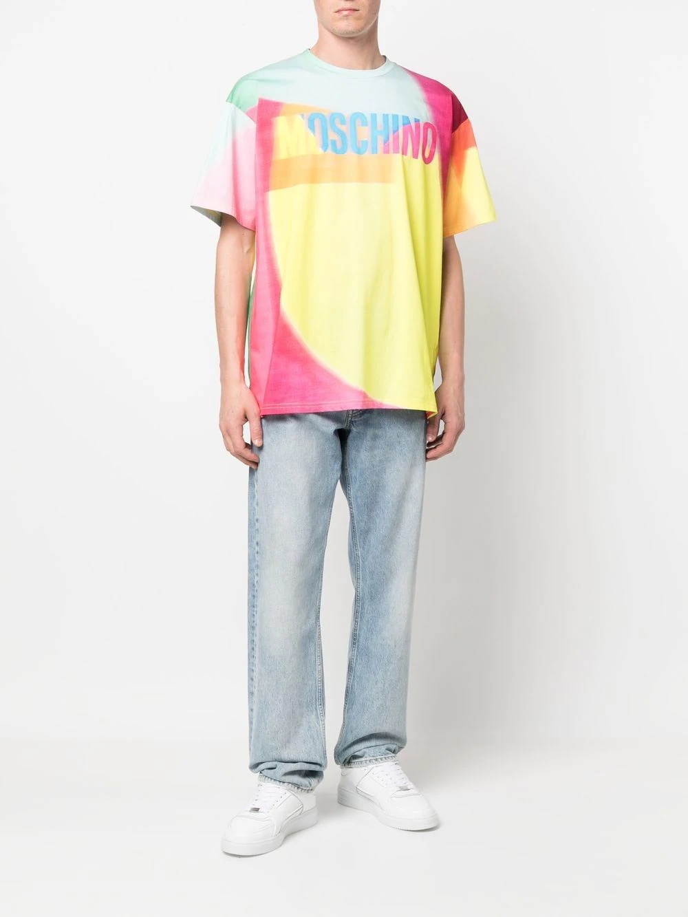 logo colour-block T-shirt - 2