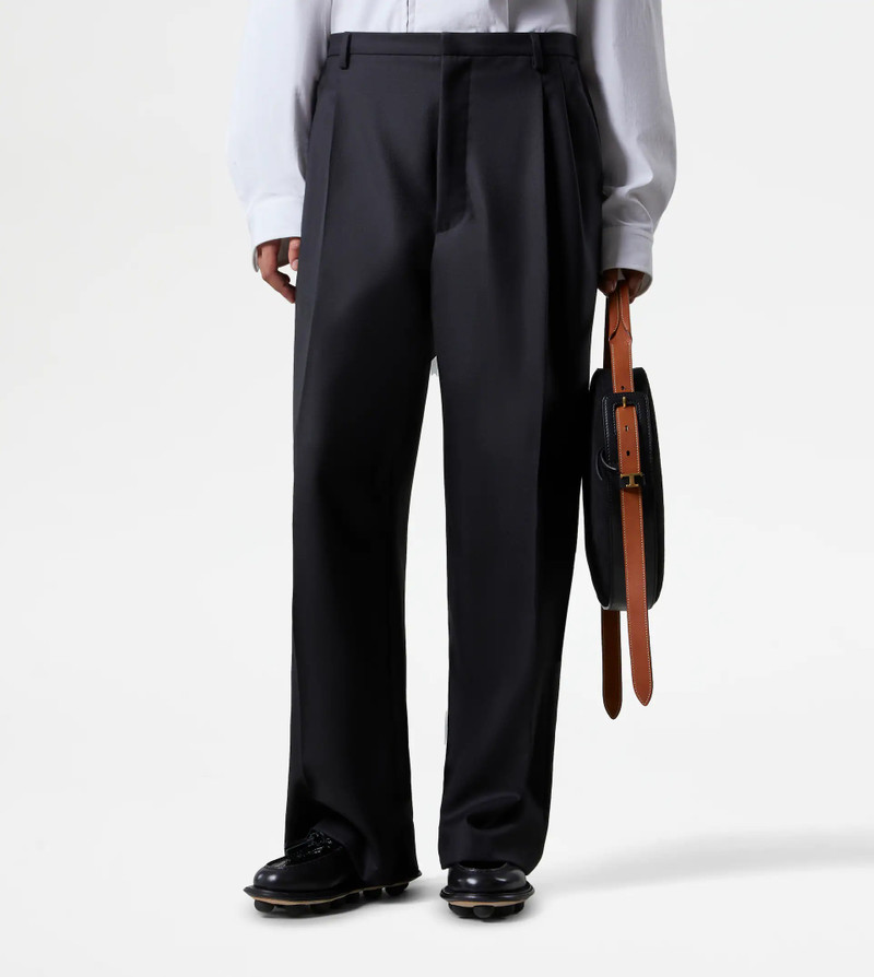 WOOL TROUSERS - BLACK 7