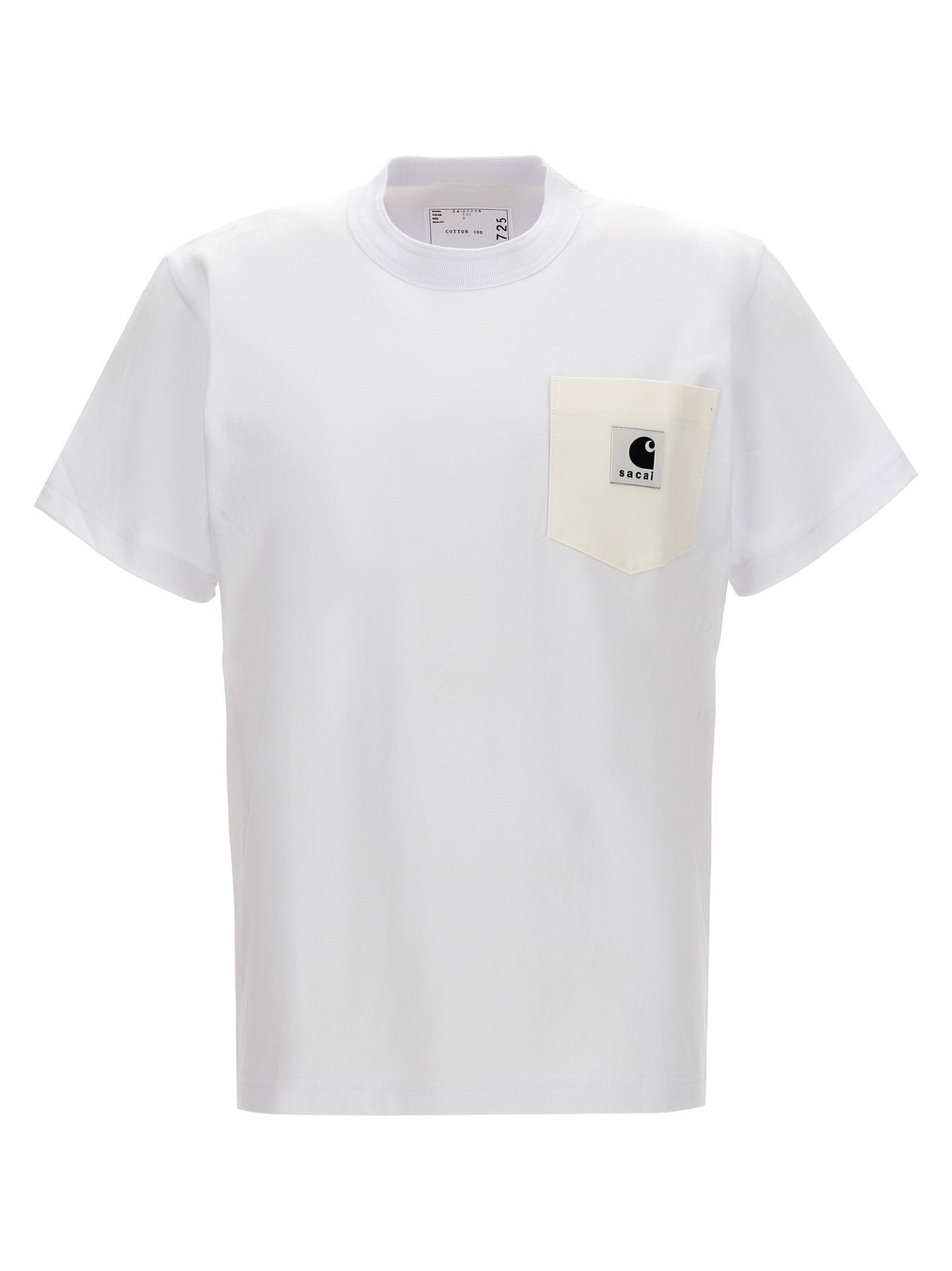 Sacai X Carhartt Wip T-Shirt White - 1