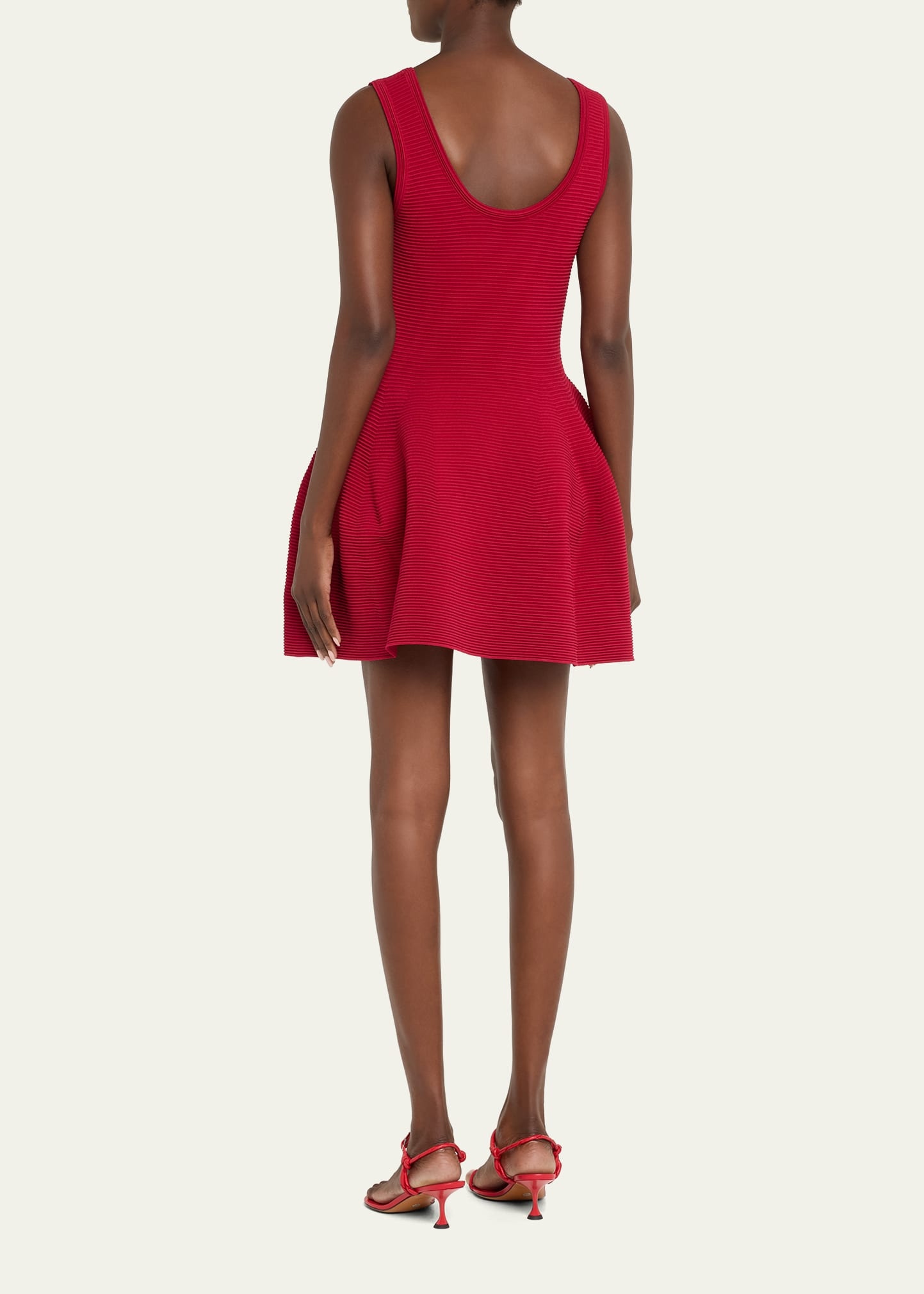 Larina Scoop-Neck Sleeveless Fit & Flare Mini Dress - 3