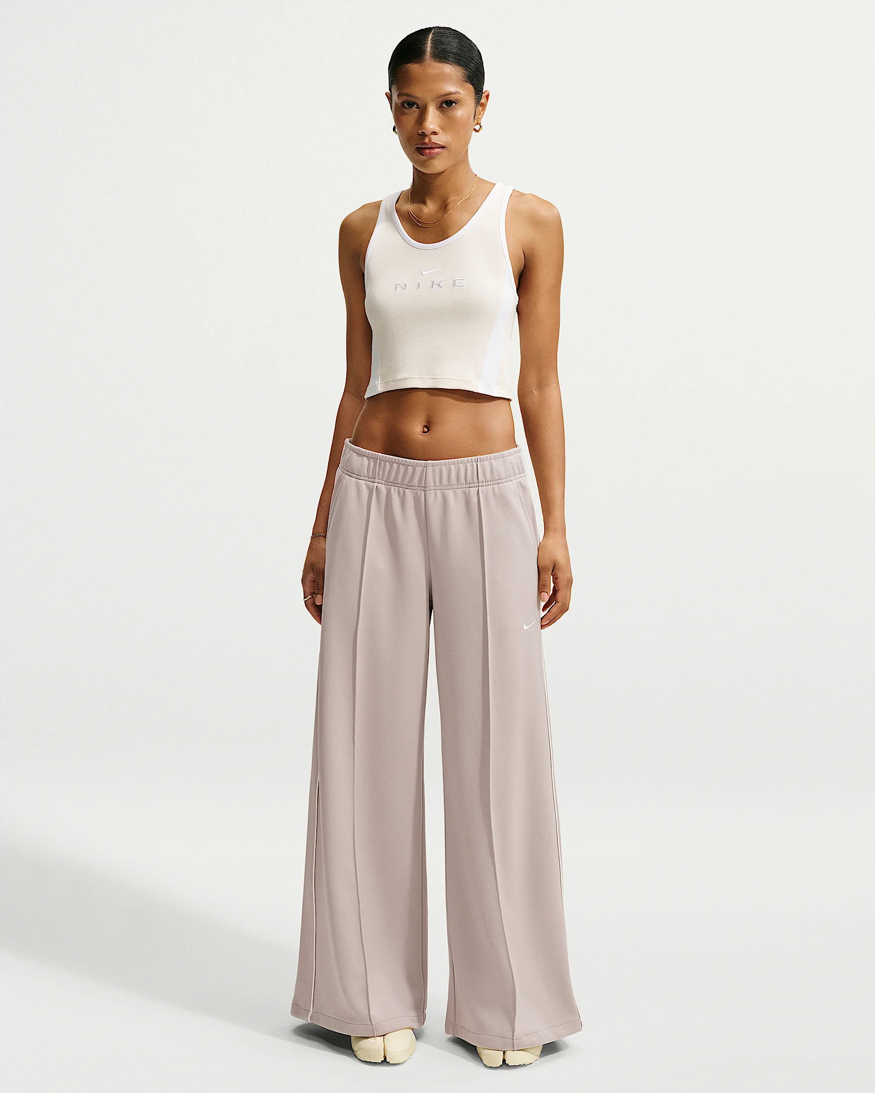 Nike Sportswear Women's Mid-Rise Wide-Leg Track Pants - 1