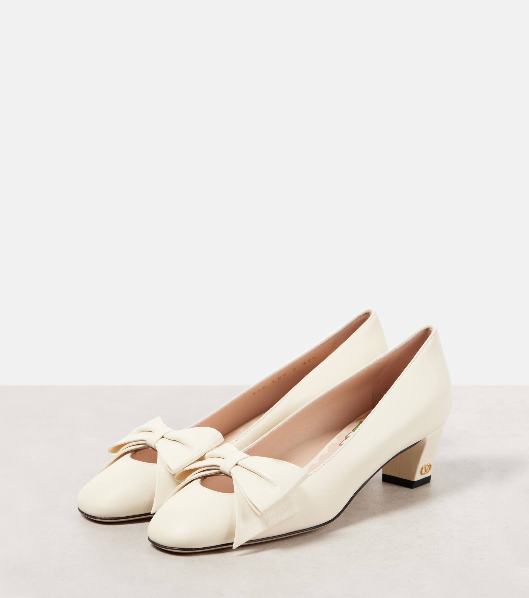 Bridal Bowow 45 bow-detail leather pumps - 4