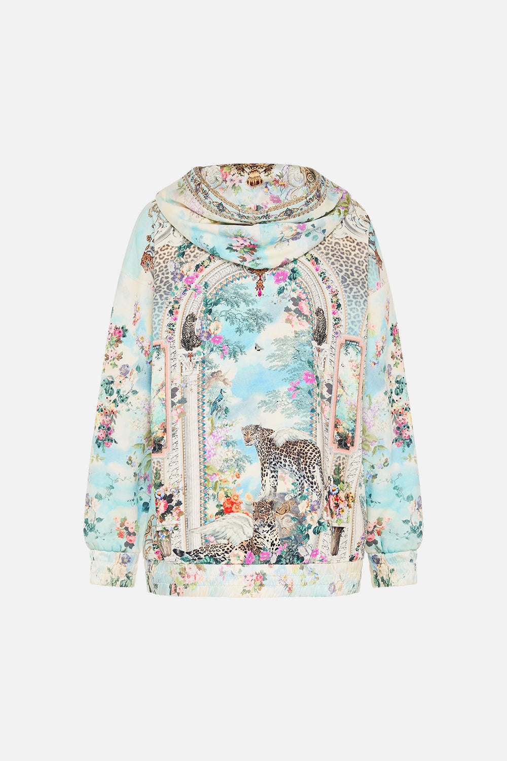 SILK BAND OVERSIZED HOODIE WITH POCKETS - 7