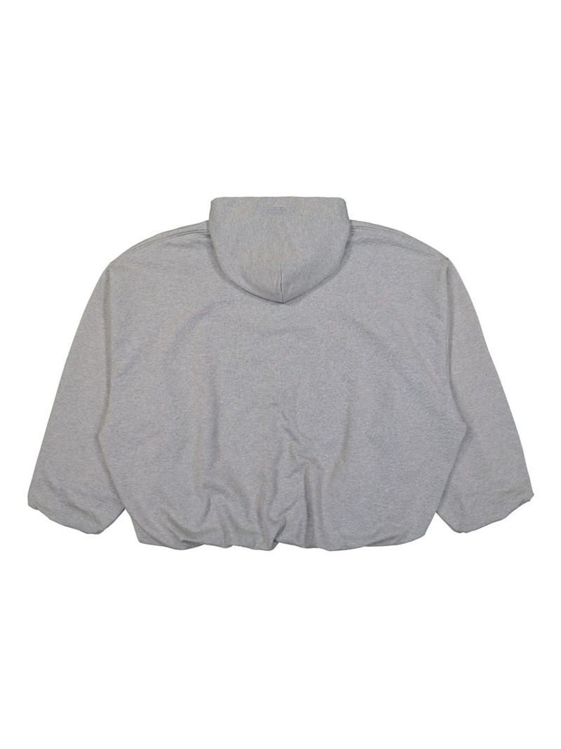 VETEMENTS logo-print boxy hoodie outlook