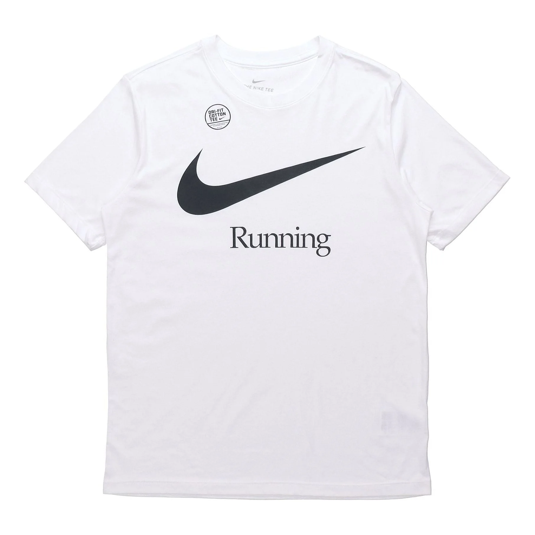 Nike Dri-FIT Logo Printing Sports Quick Dry Short Sleeve White DB5590-100 - 1