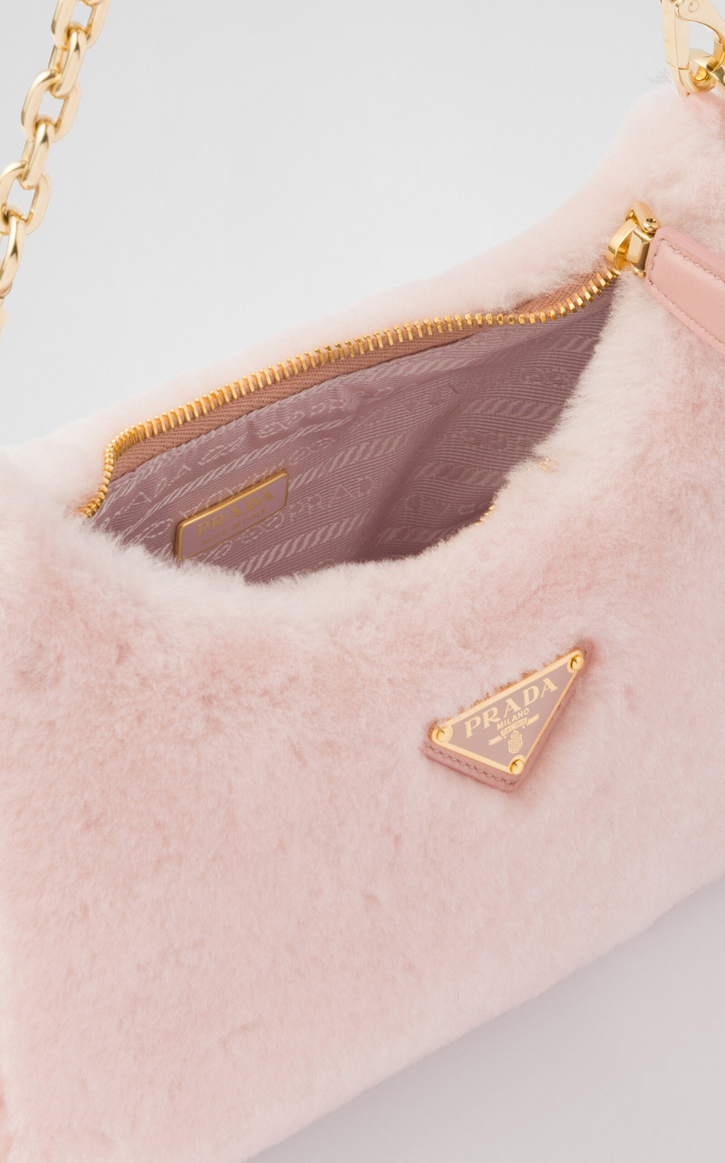 Shearling Mini Bag pink 5
