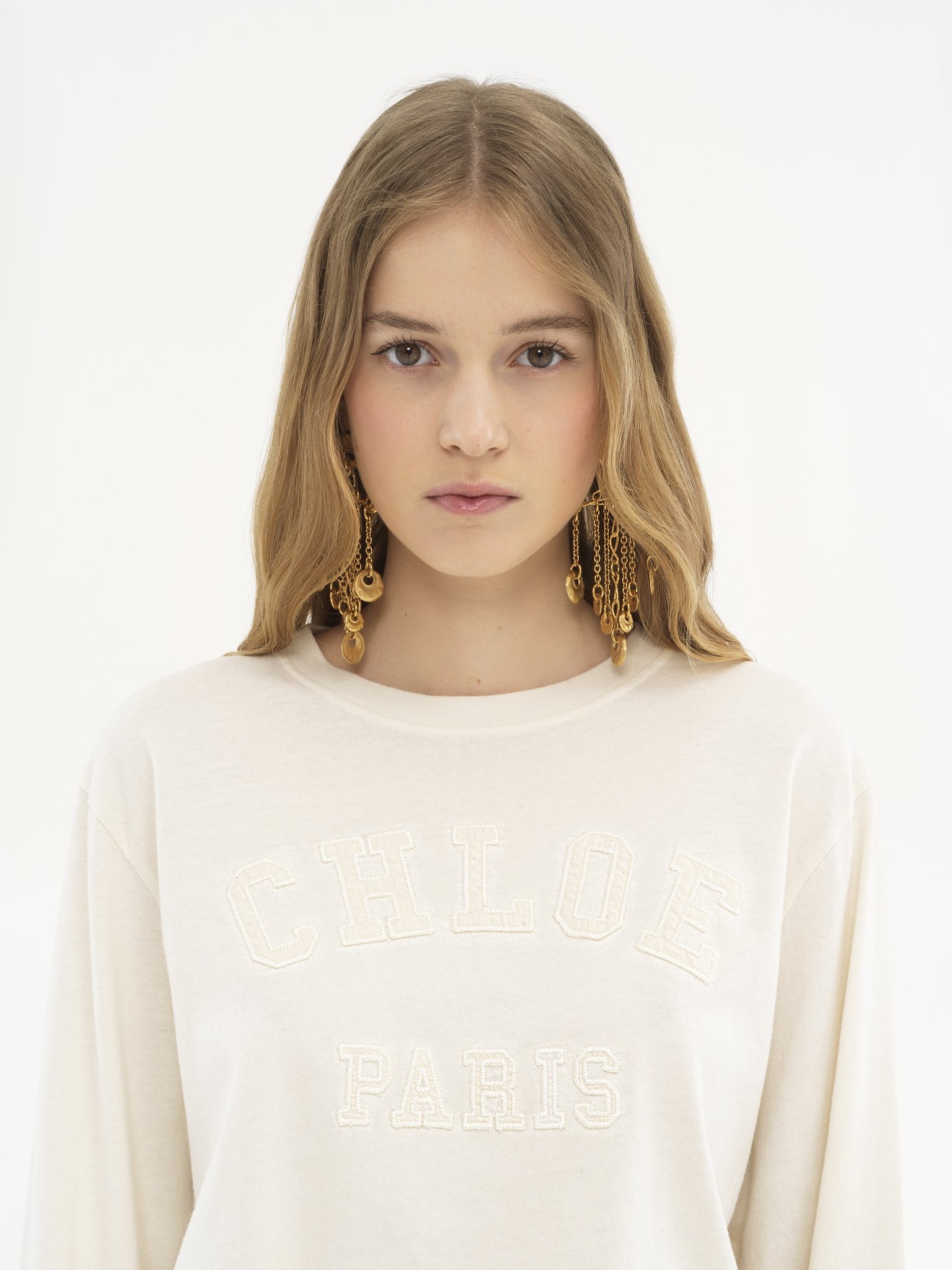 OVERSIZED LONG-SLEEVE LOGO T-SHIRT IN COTTON JERSEY - 6