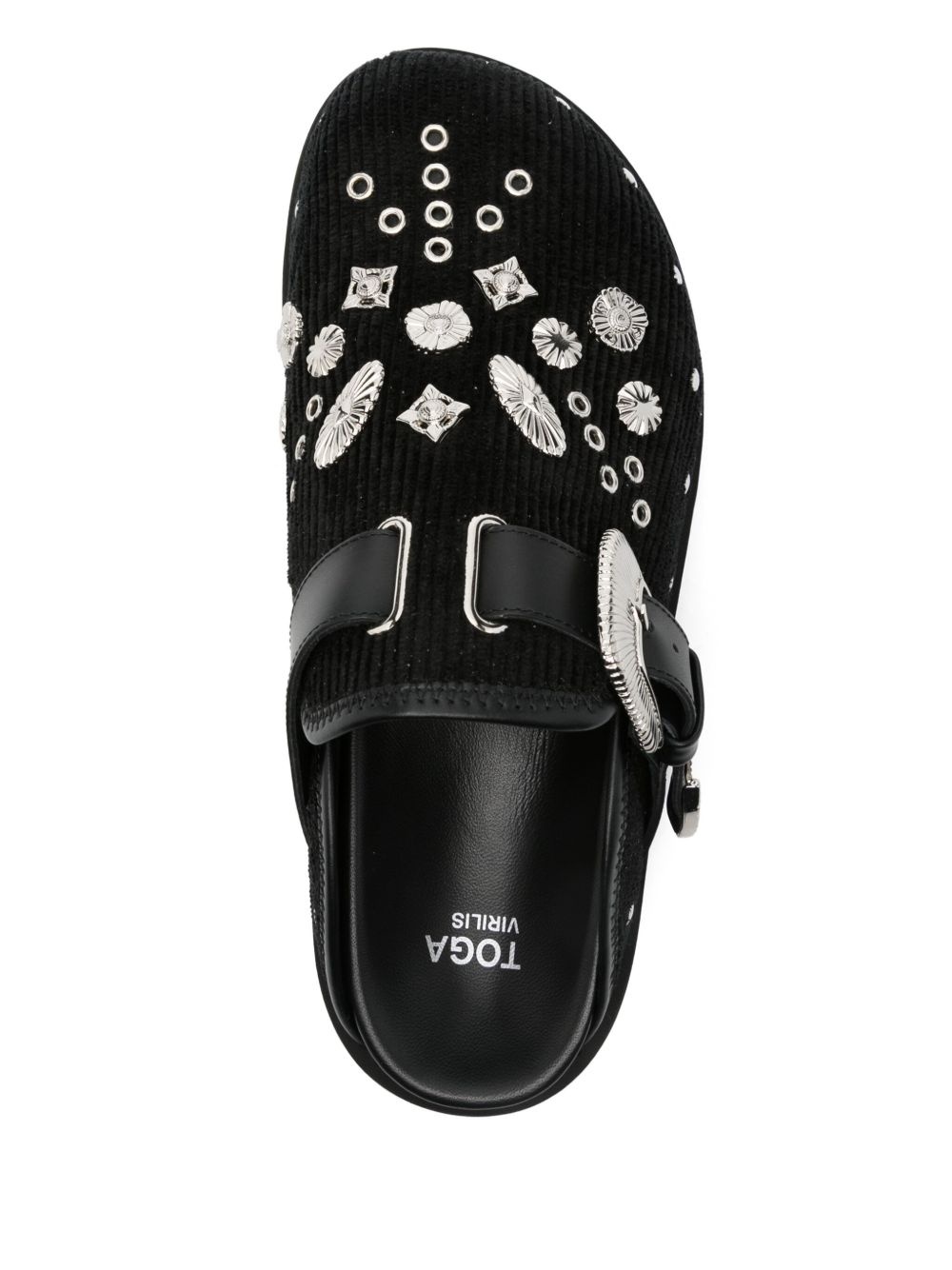 Eyelet Metal sabot loafers - 4