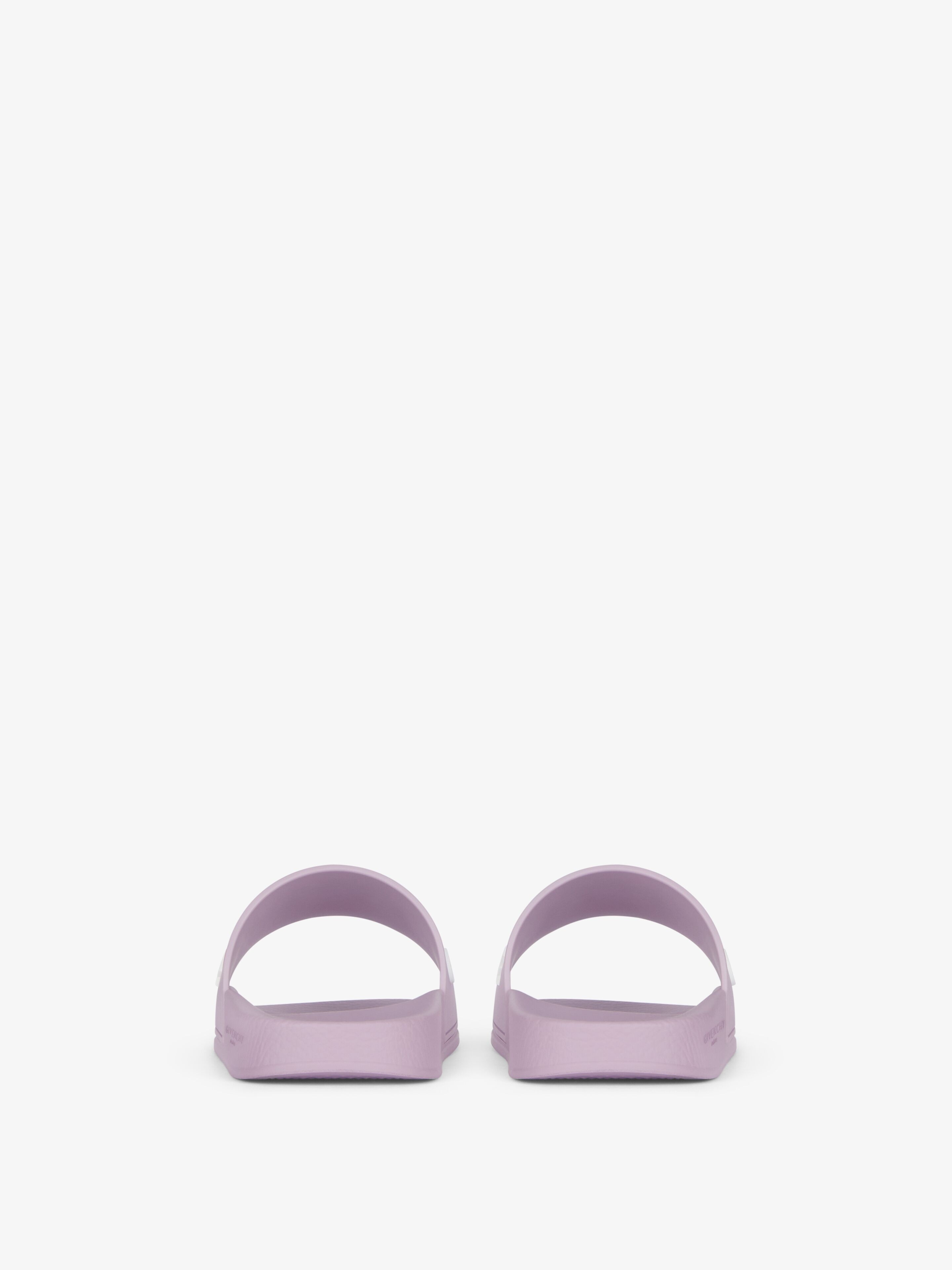 SLIDE FLAT SANDALS IN RUBBER - 6