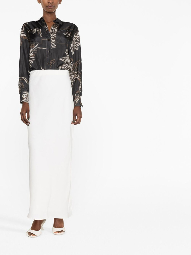 Line blend long skirt 4