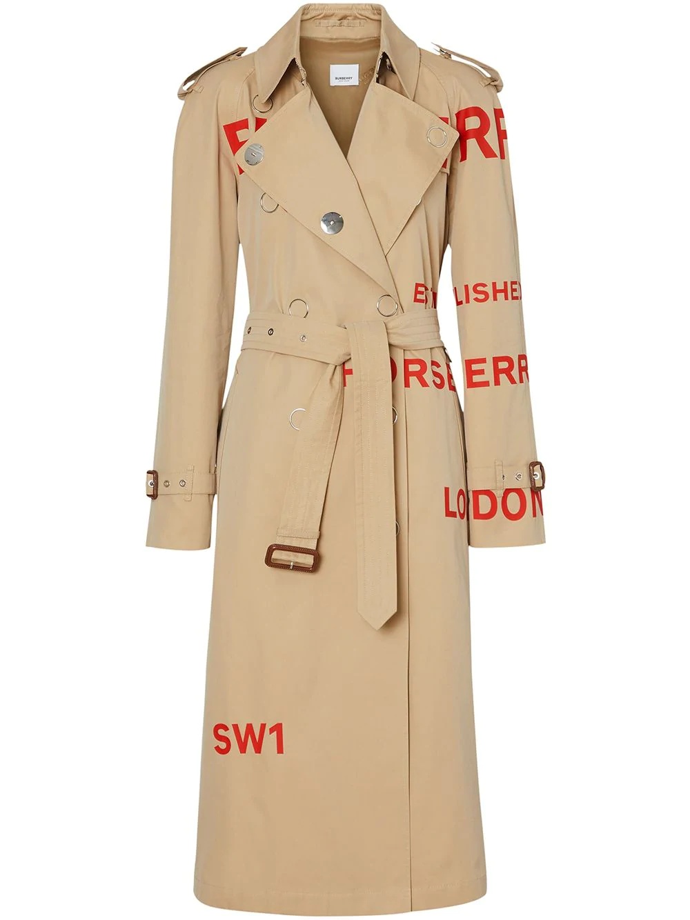 Horseferry print trench coat - 1