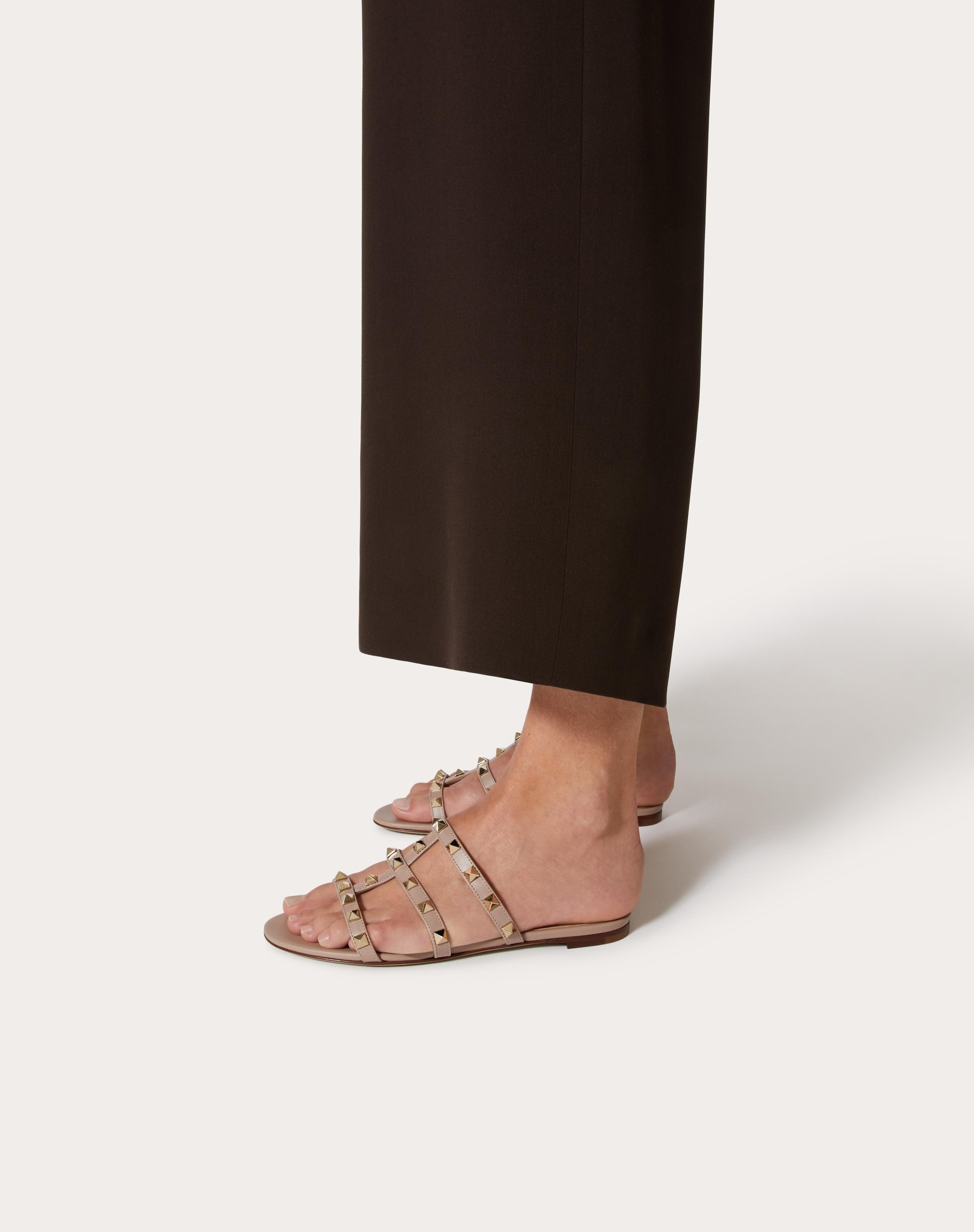 ROCKSTUD FLAT SLIDE SANDAL - 6