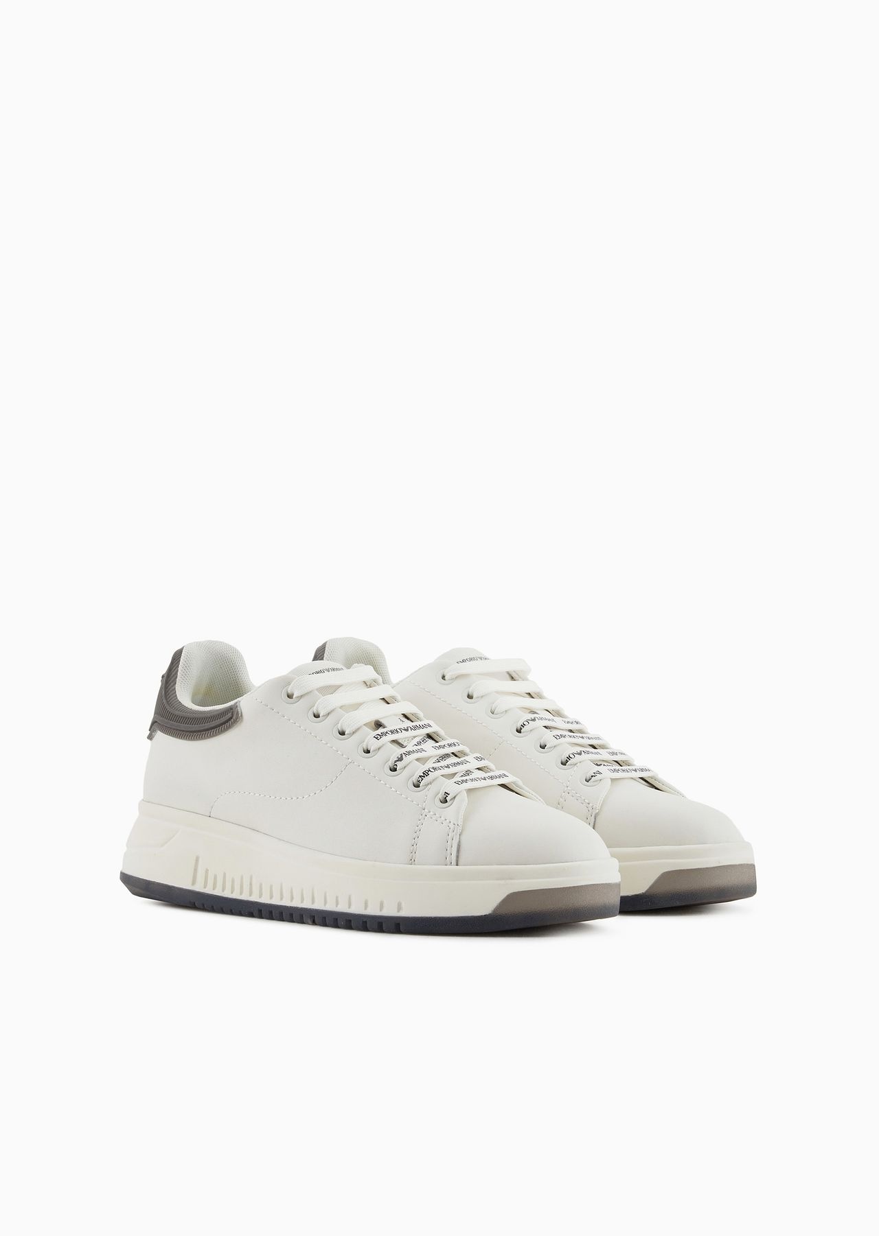 Leather sneakers with contrasting rubber back - 2