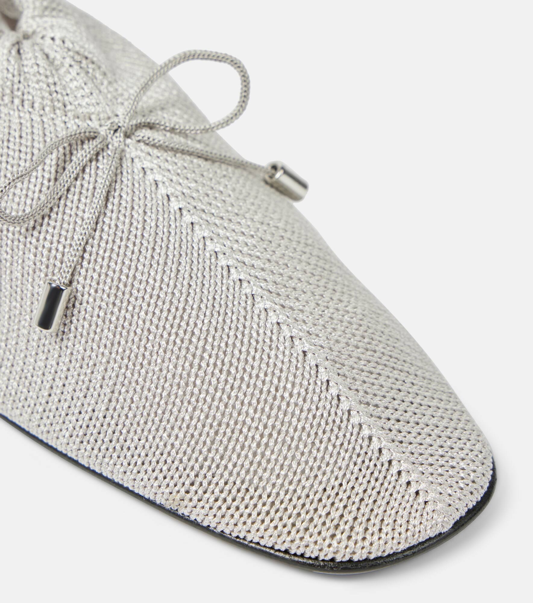 Bow-detail crochet flats - 6