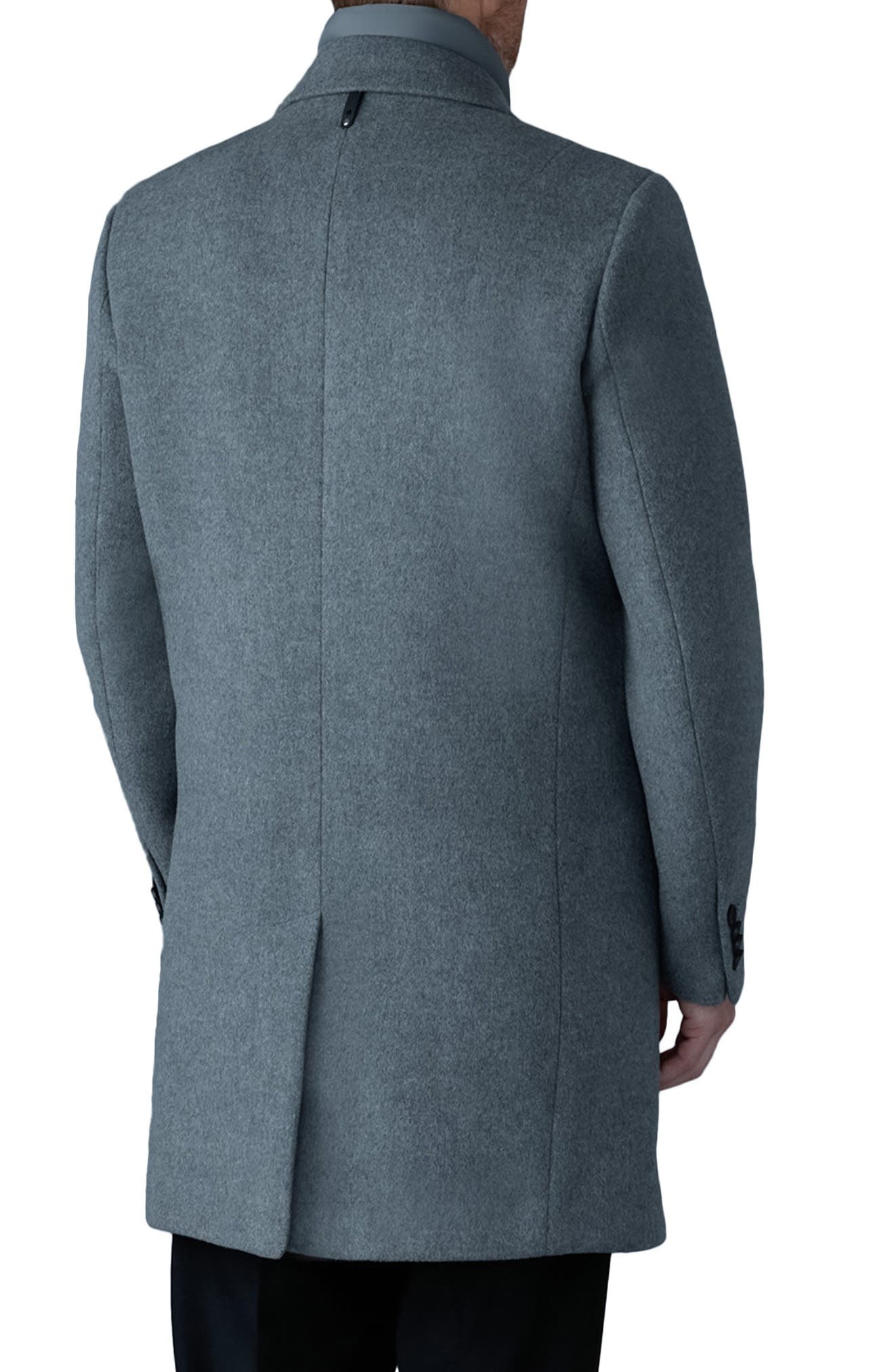 Mackage Skai-SLB Virgin Wool Coat with Removable Down Bib in Carbon Mix at Nordstrom - 2