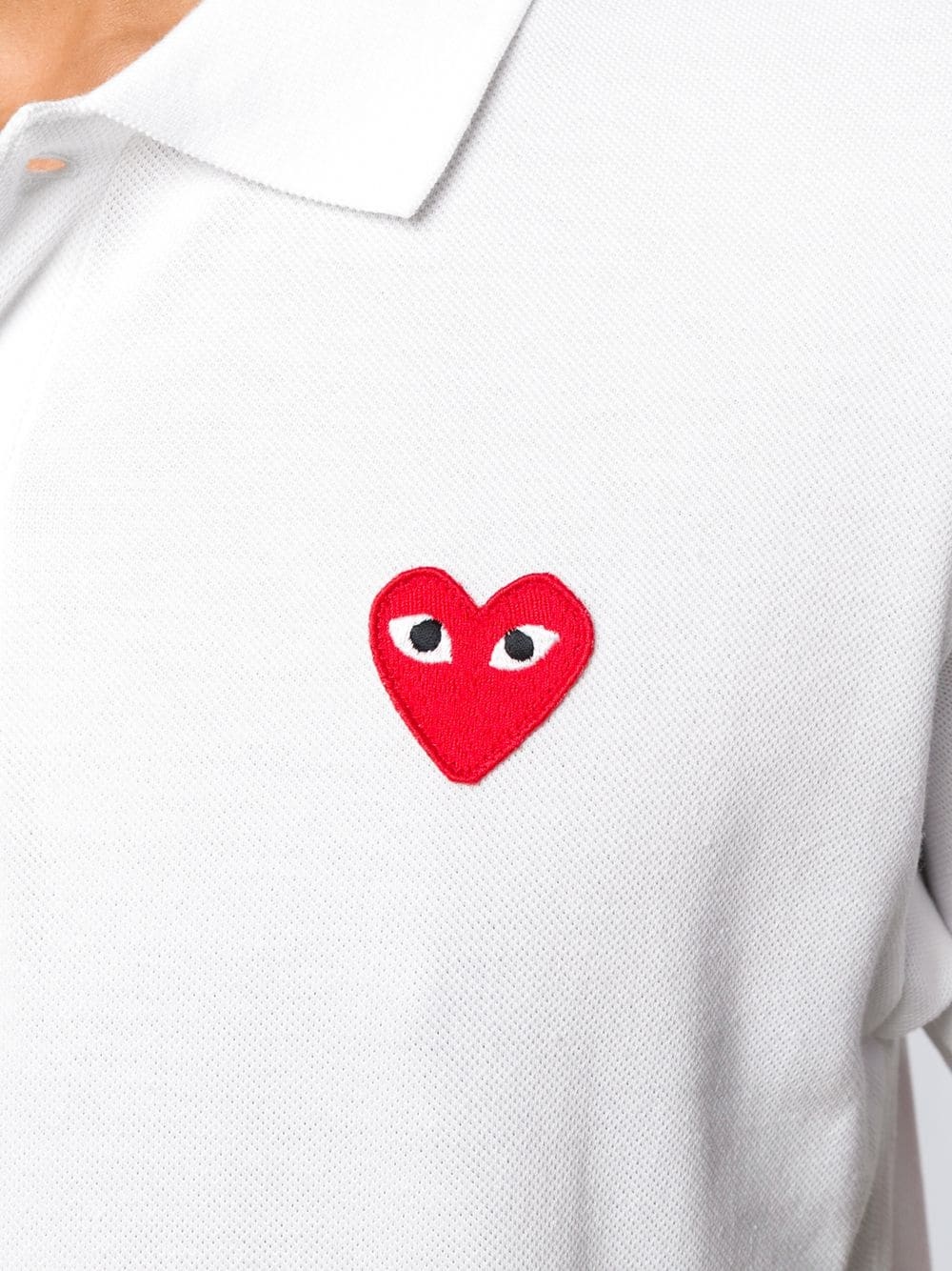 heart patch polo shirt - 5