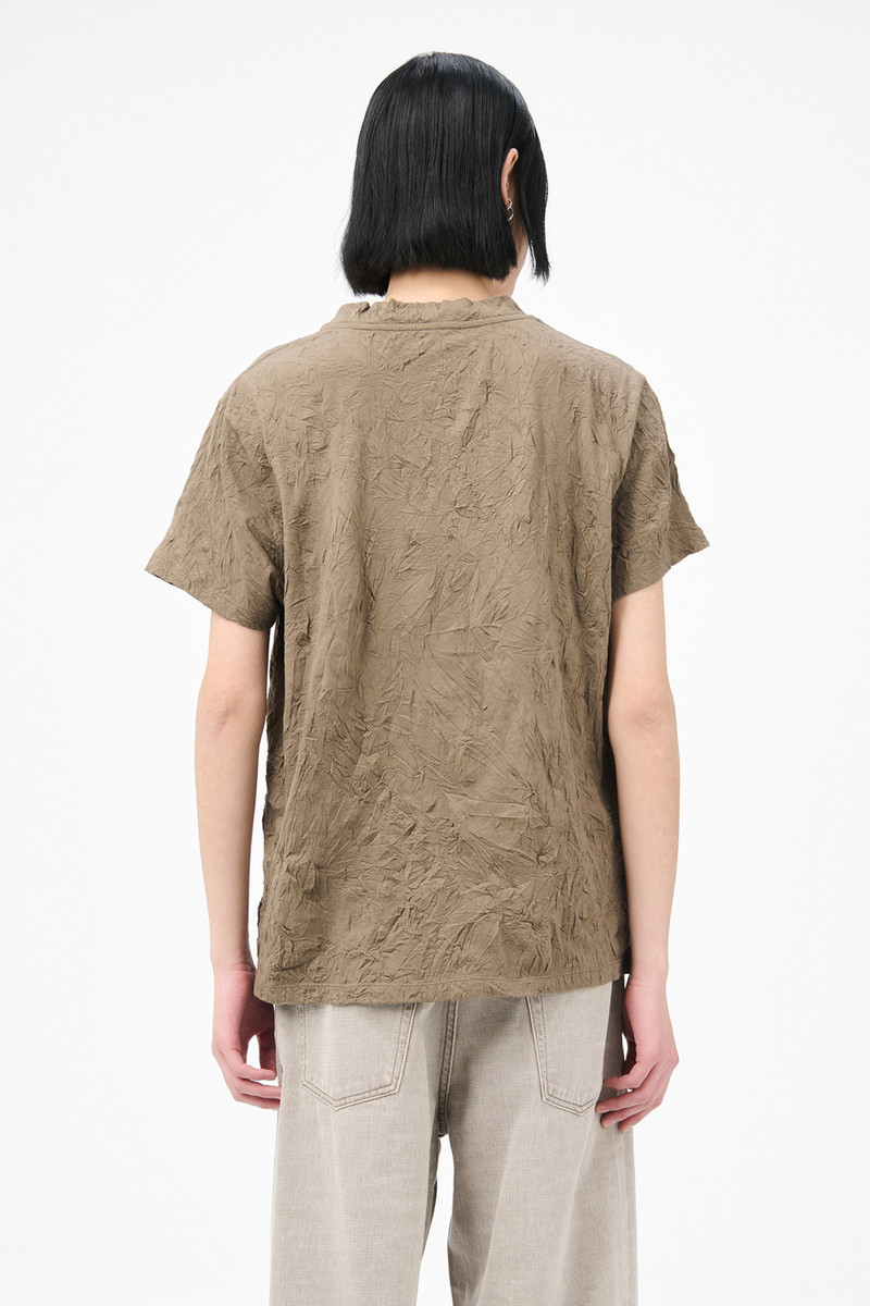 Bliss T-shirt Olive Crinkle Jersey 5
