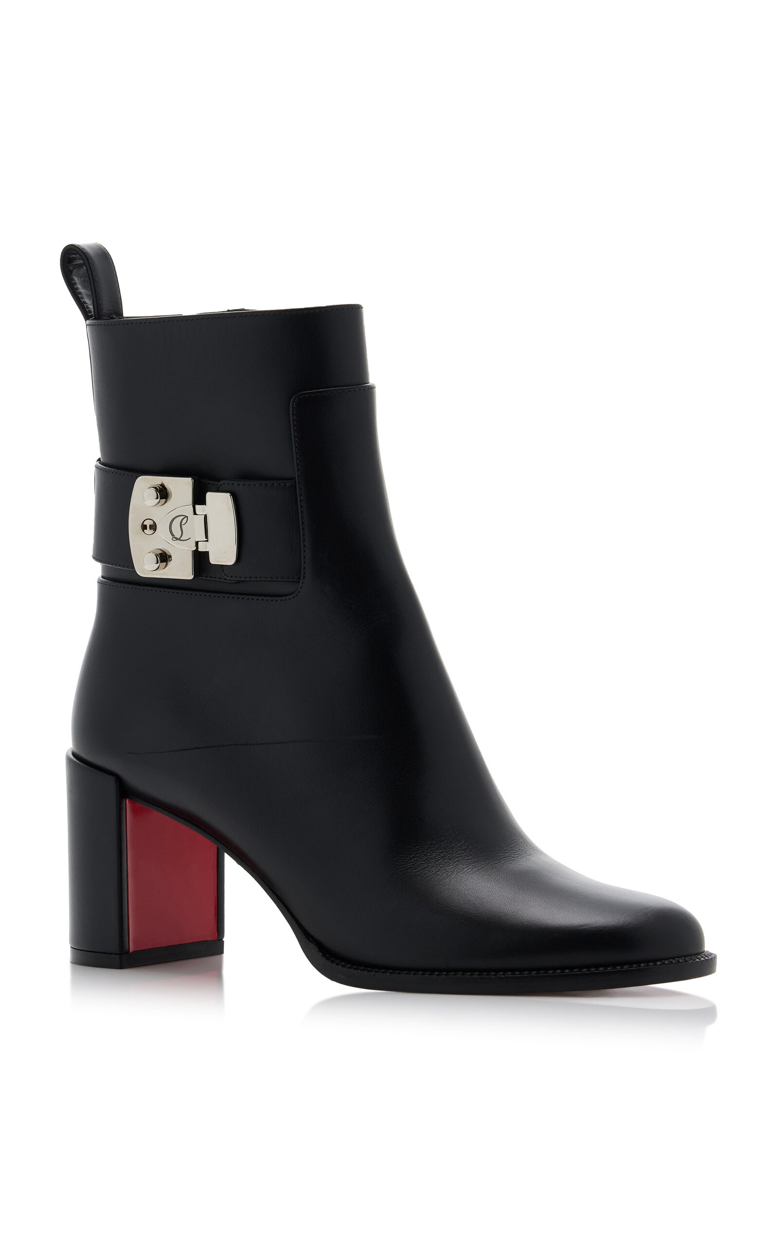 Booty Lock 70mm Leather Ankle Boots black - 5