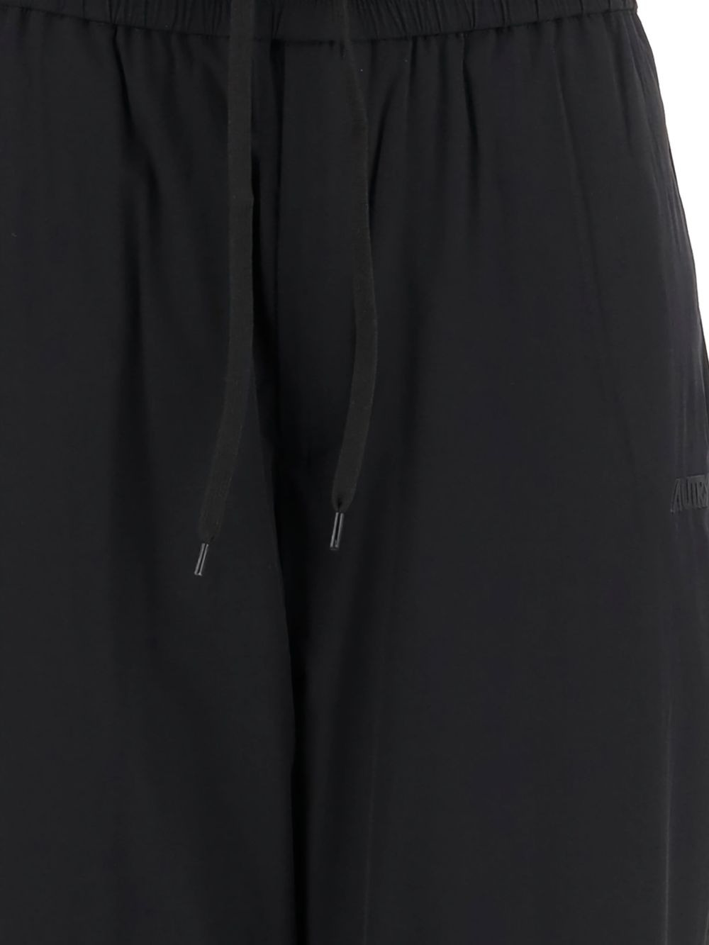 drawstring wide-leg trousers - 3
