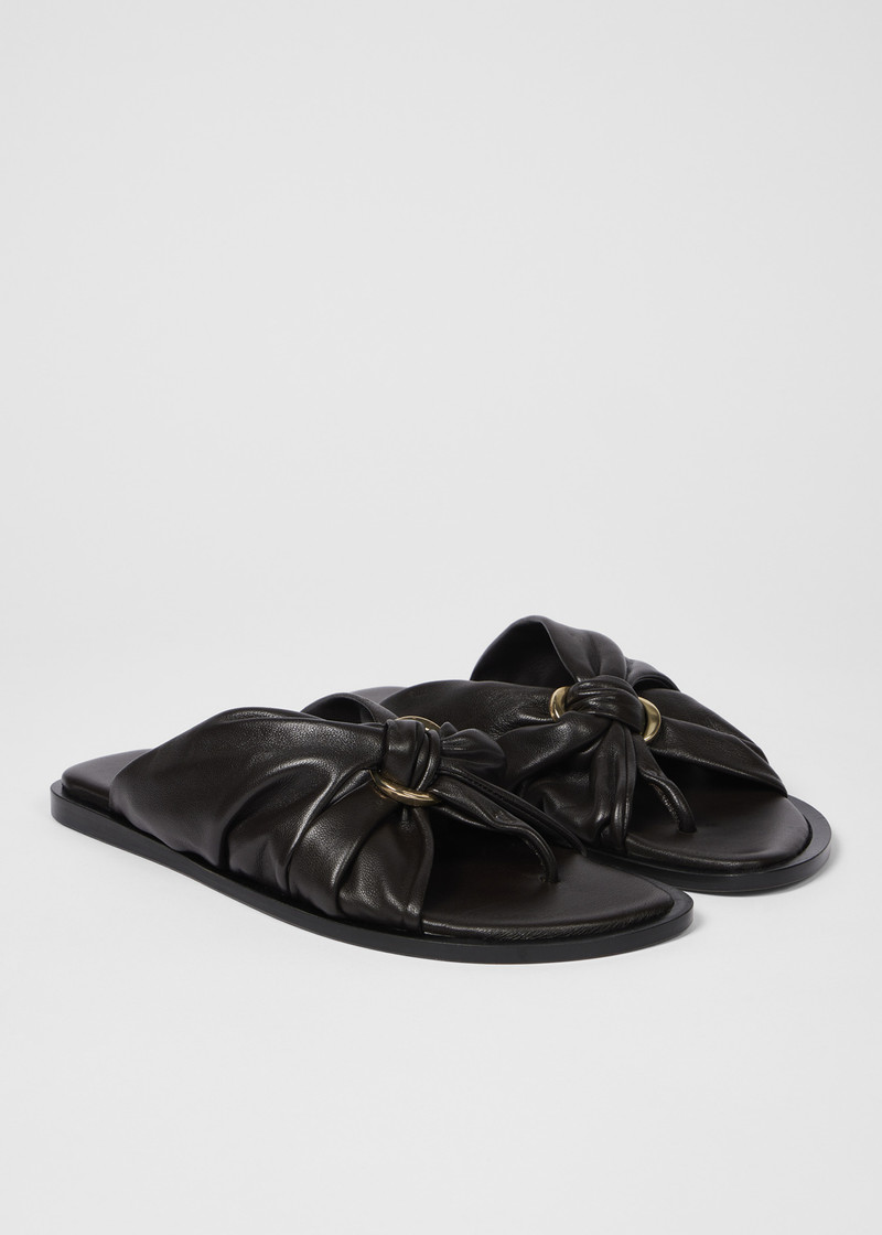 Women's 'Lorrha' Dark Brown Leather Sandals 4