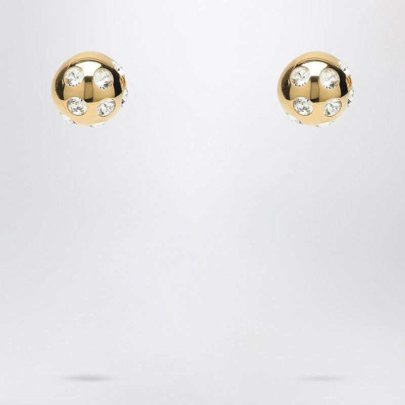 Jacquemus Square Round Earrings With Rhinestones Women - 2
