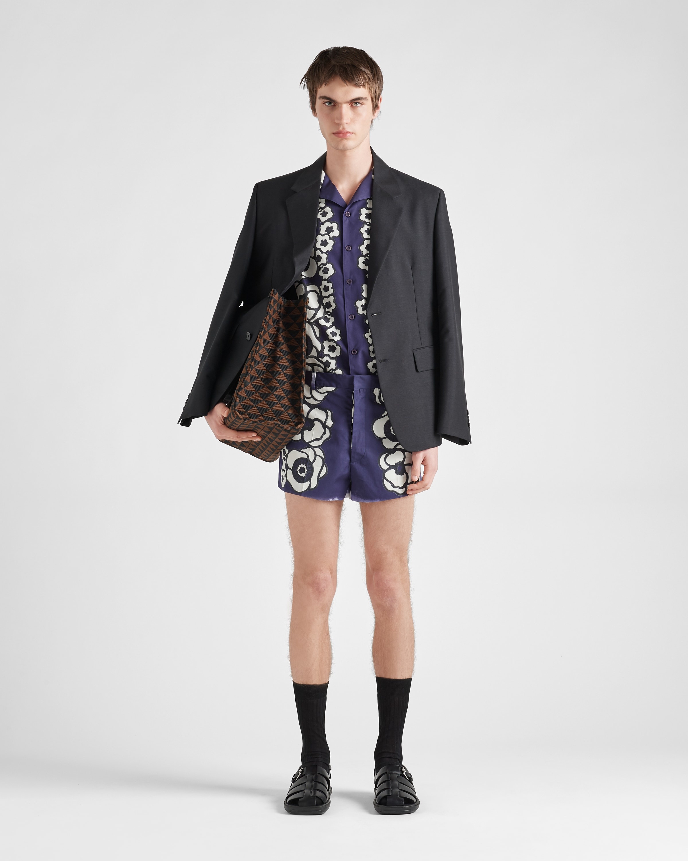 Printed poplin shorts - 2