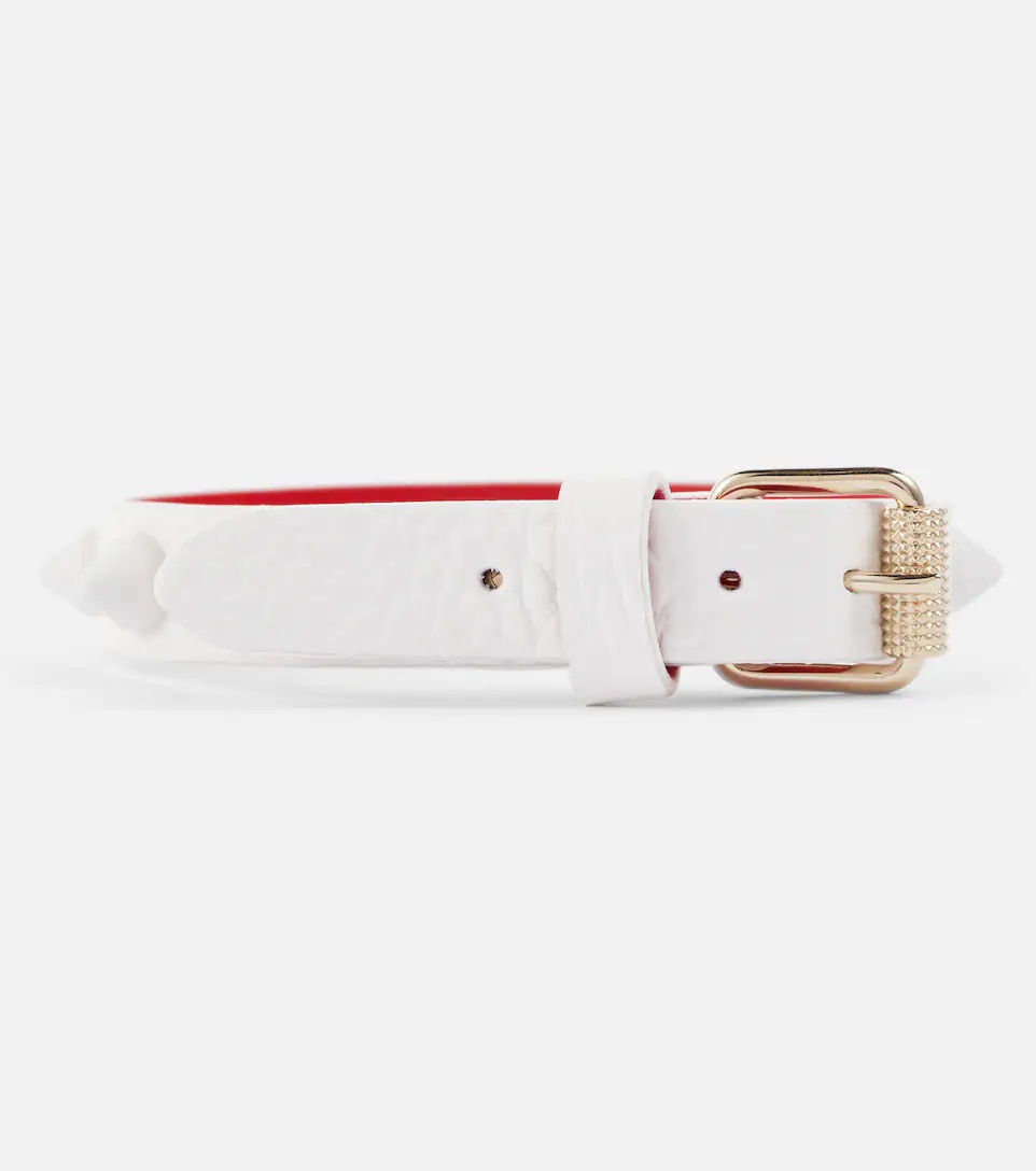 Loubilink embellished leather bracelet - 3