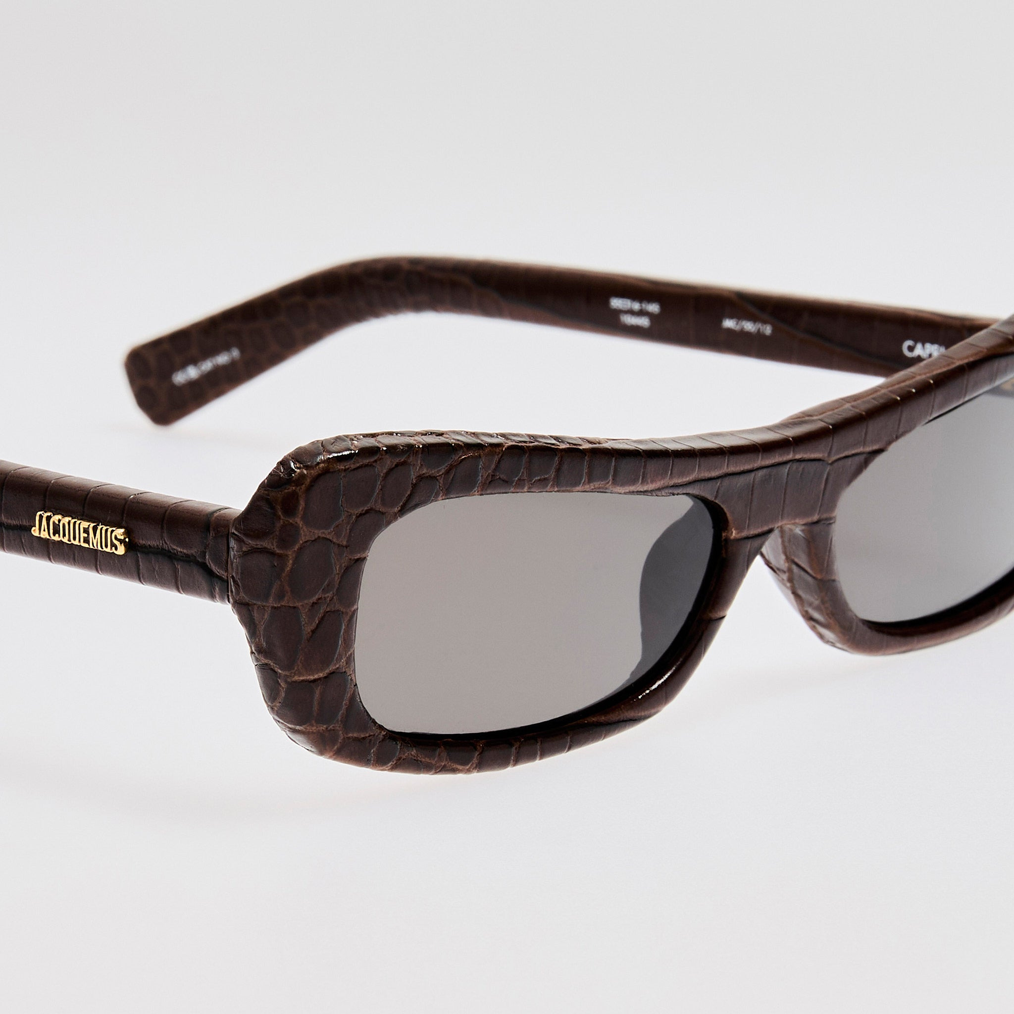 Capri Sunglasses in Brown Crocodile - 3