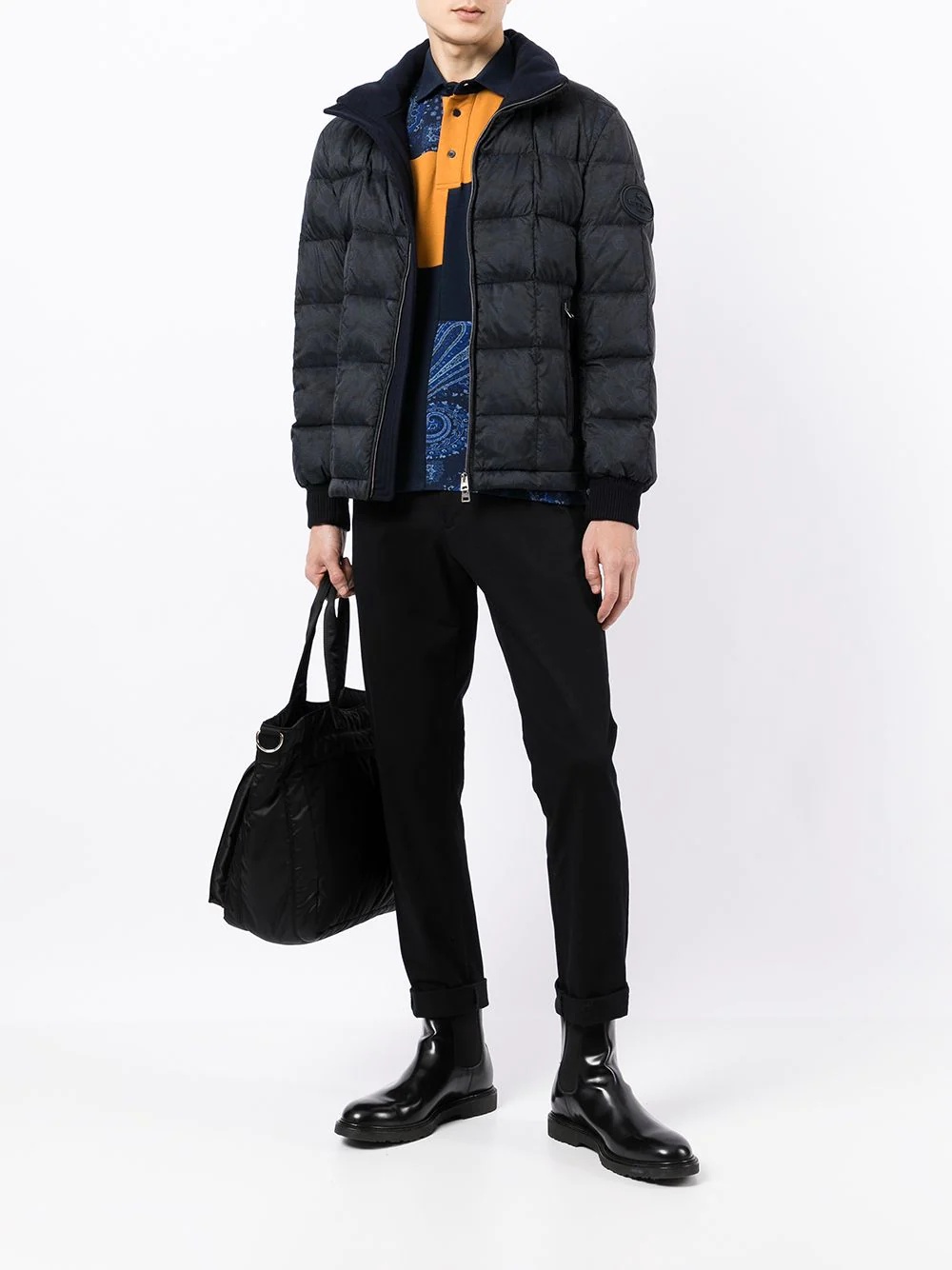 zipped padded jacket - 2