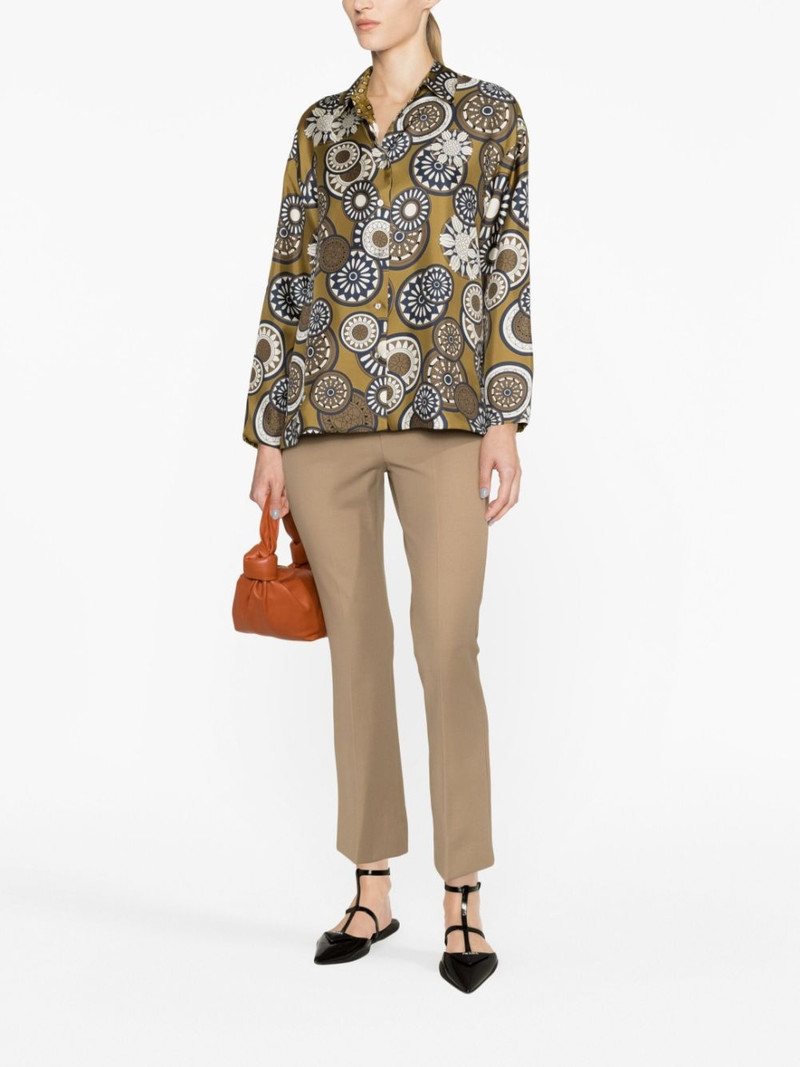 'S Max Mara cropped cotton-blend trousers outlook