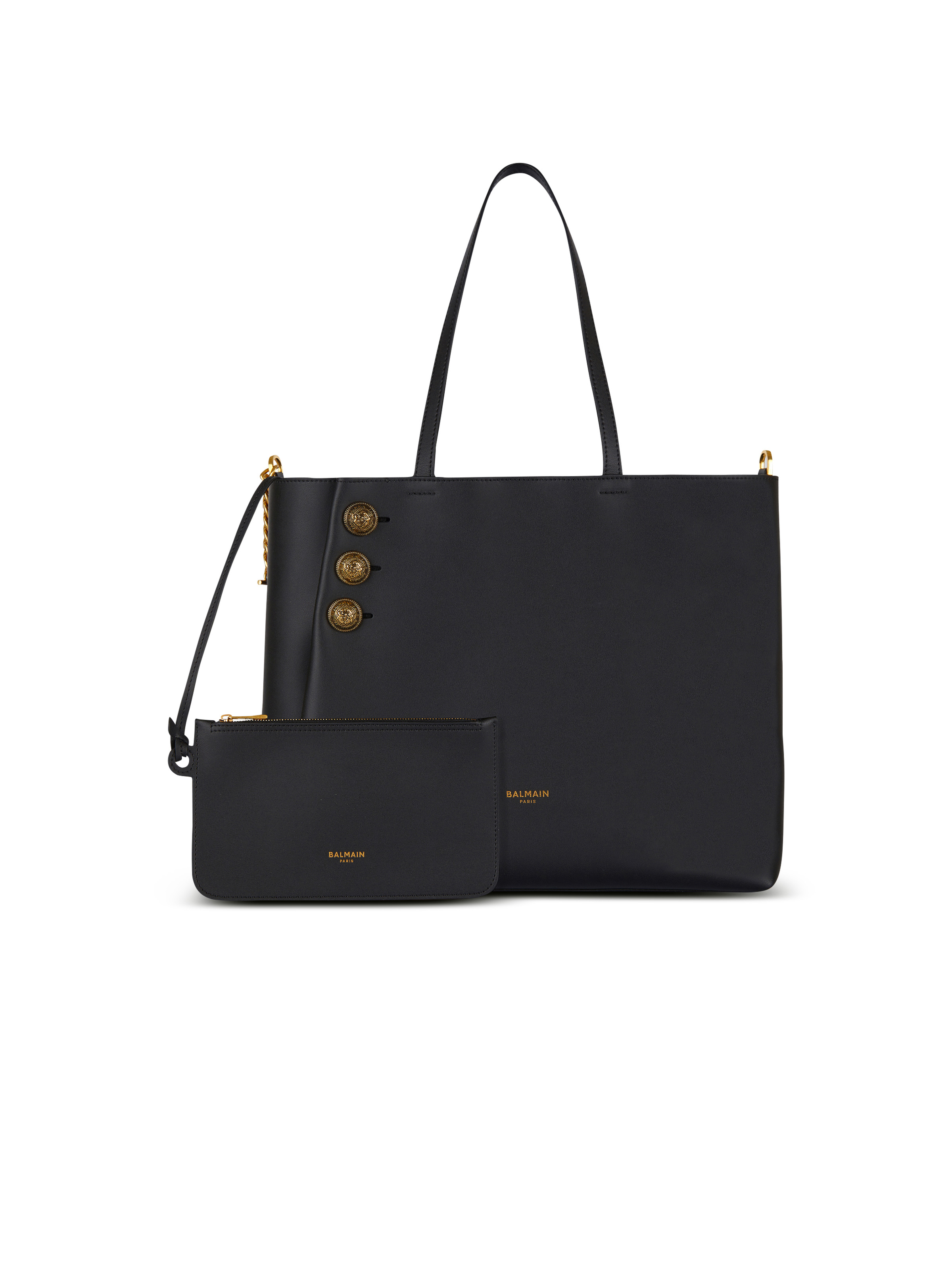 Emblème leather tote bag - 4