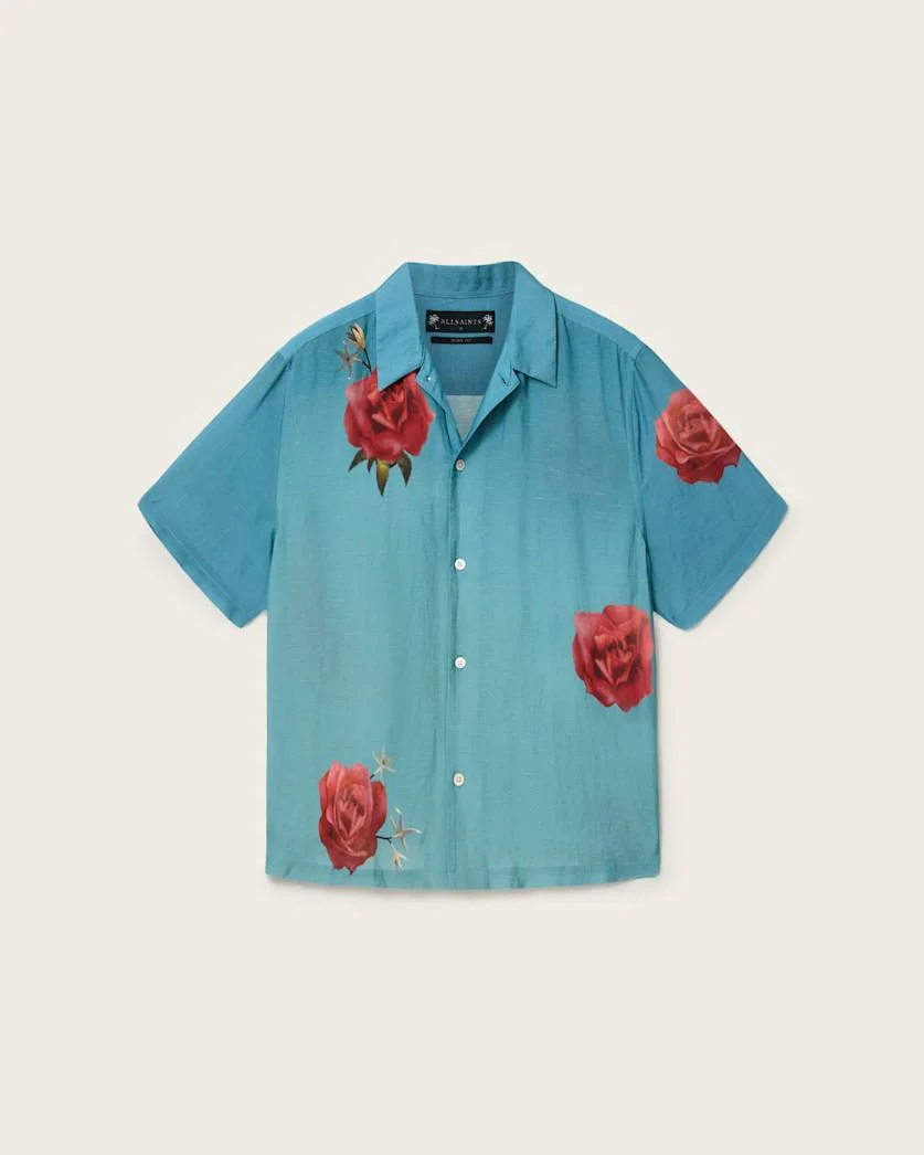 FLEUR FAZED BOXY SHORT SLEEVE SHIRT - 1