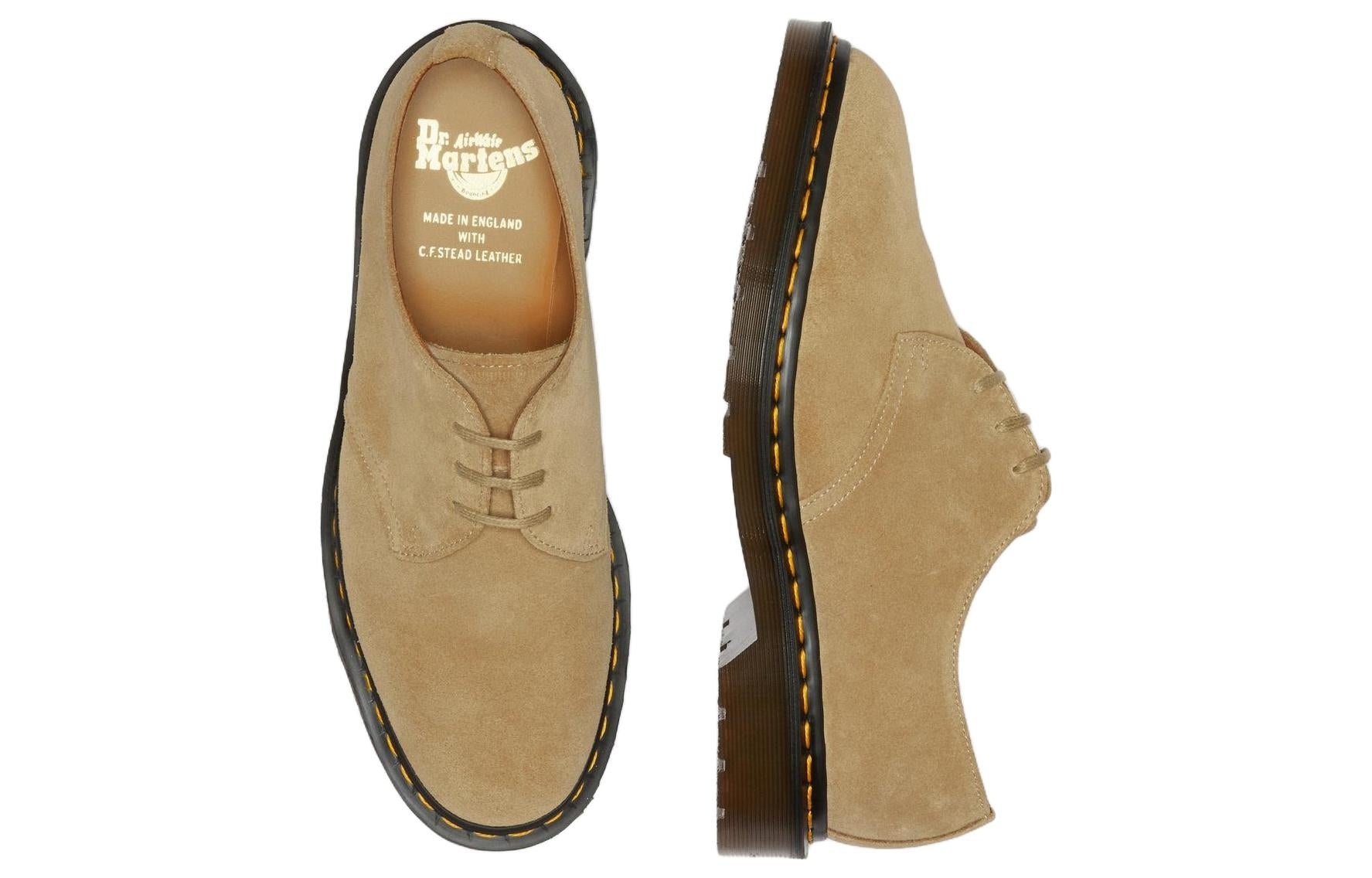 Dr. Martens 1461 Made in England 'Beige Buck Suede' 27651250 - 4